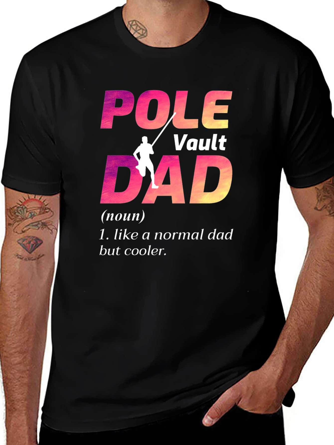 Variant 17 of Pole Vault Dad Graphic Tee