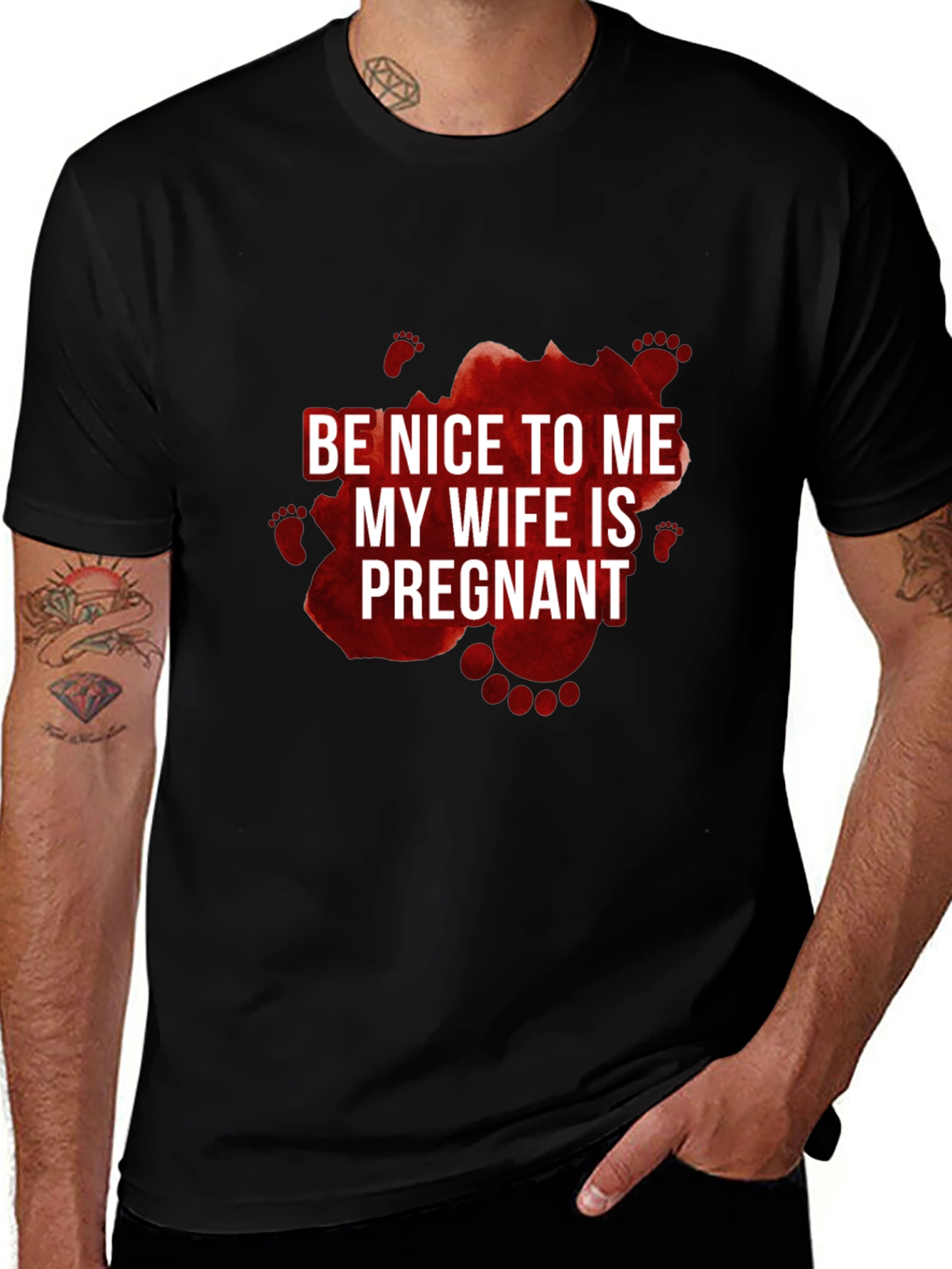 Funny Pregnancy T-Shirt - Be Nice To Me