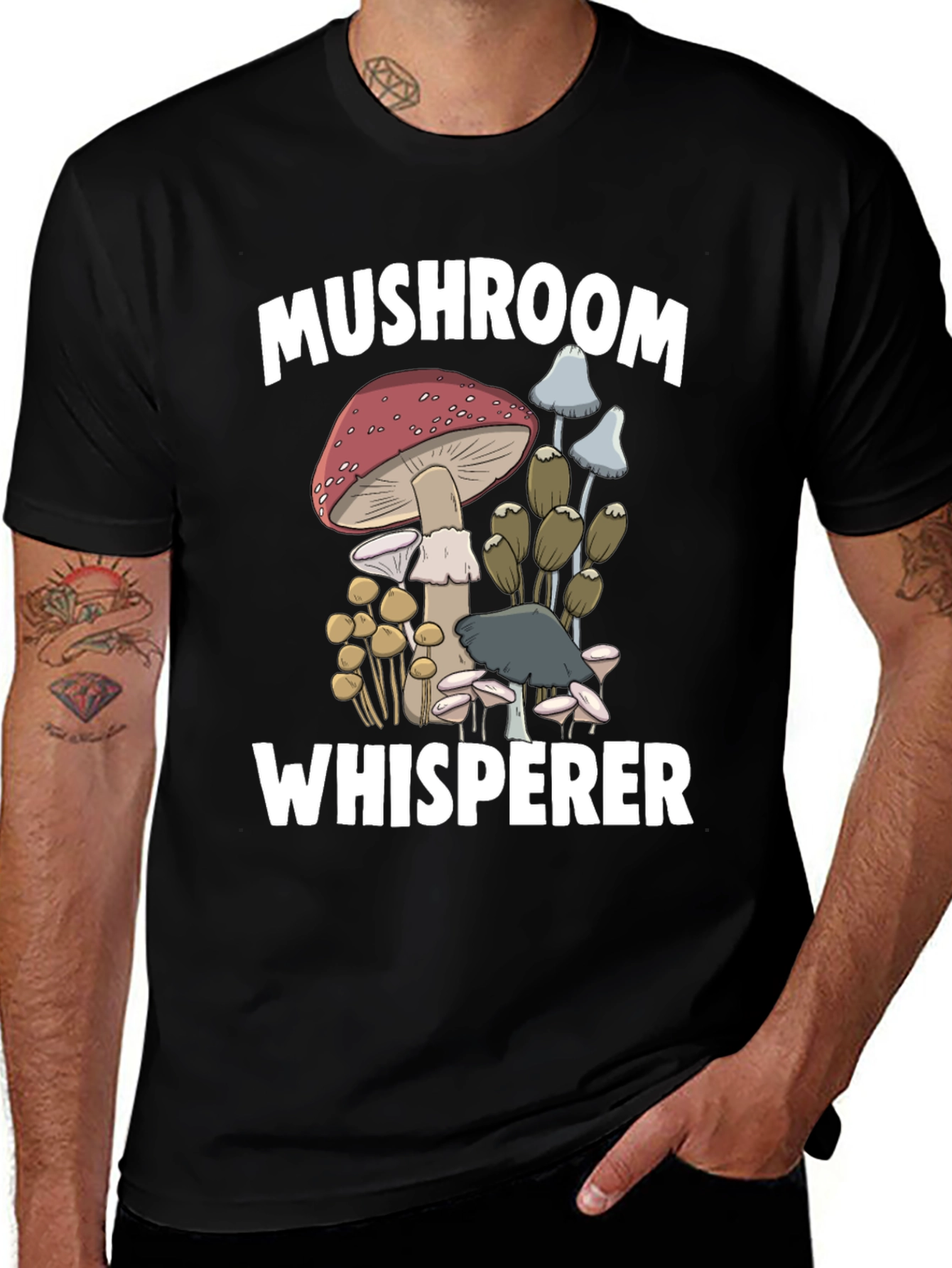 Variant 24 of Mushroom Whisperer Graphic T-Shirt