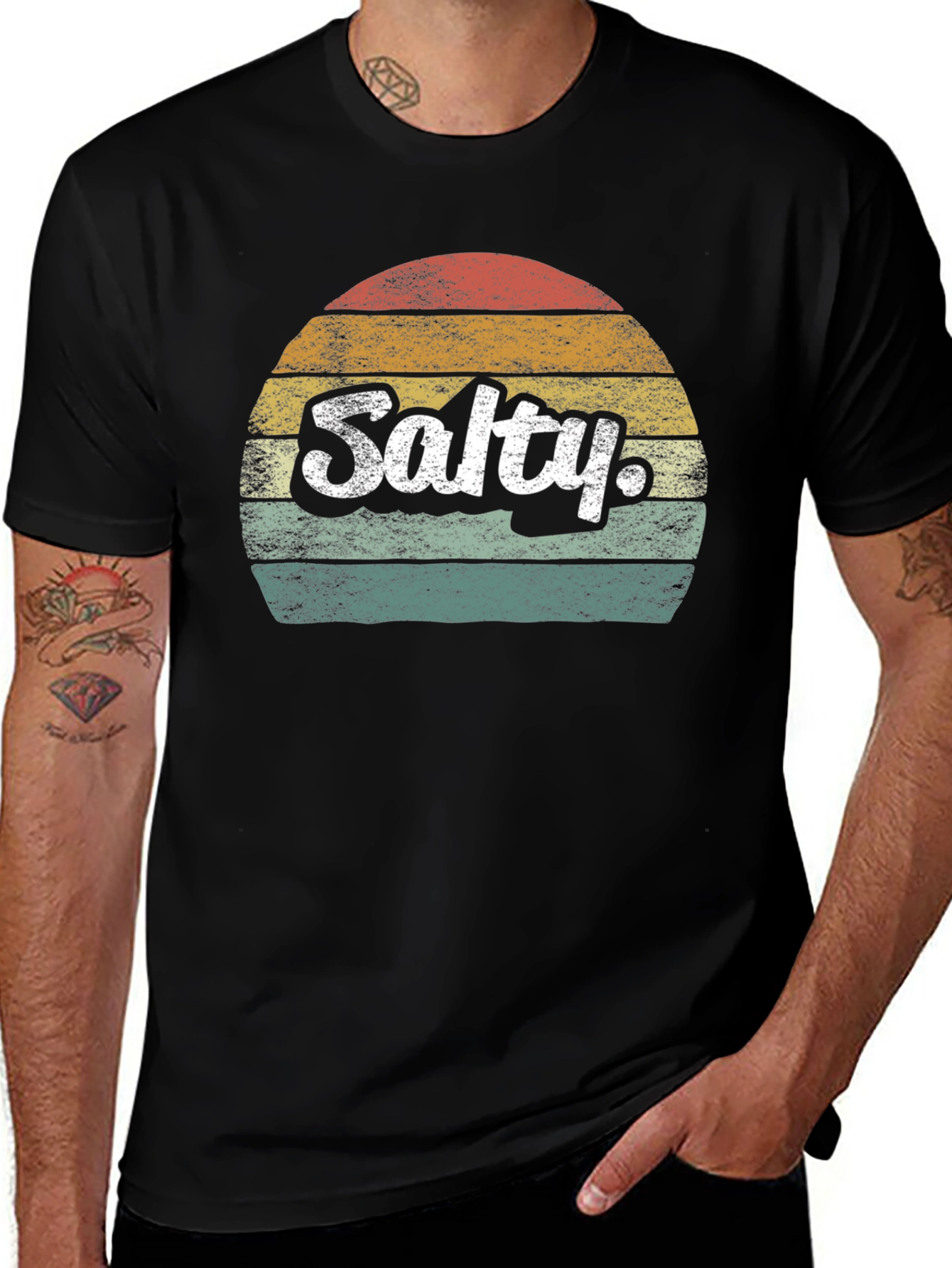 Variant 29 of Retro Salty Sunset Graphic T-Shirt
