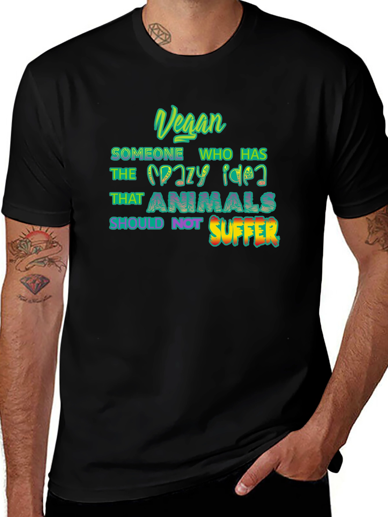 Variant 30 of Vegan Statement T-Shirt - Animal Rights Tee