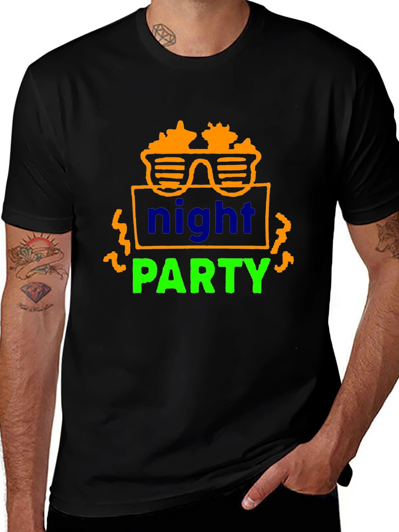 Variant 26 of Night Party T-Shirt - Cool Graphic Tee