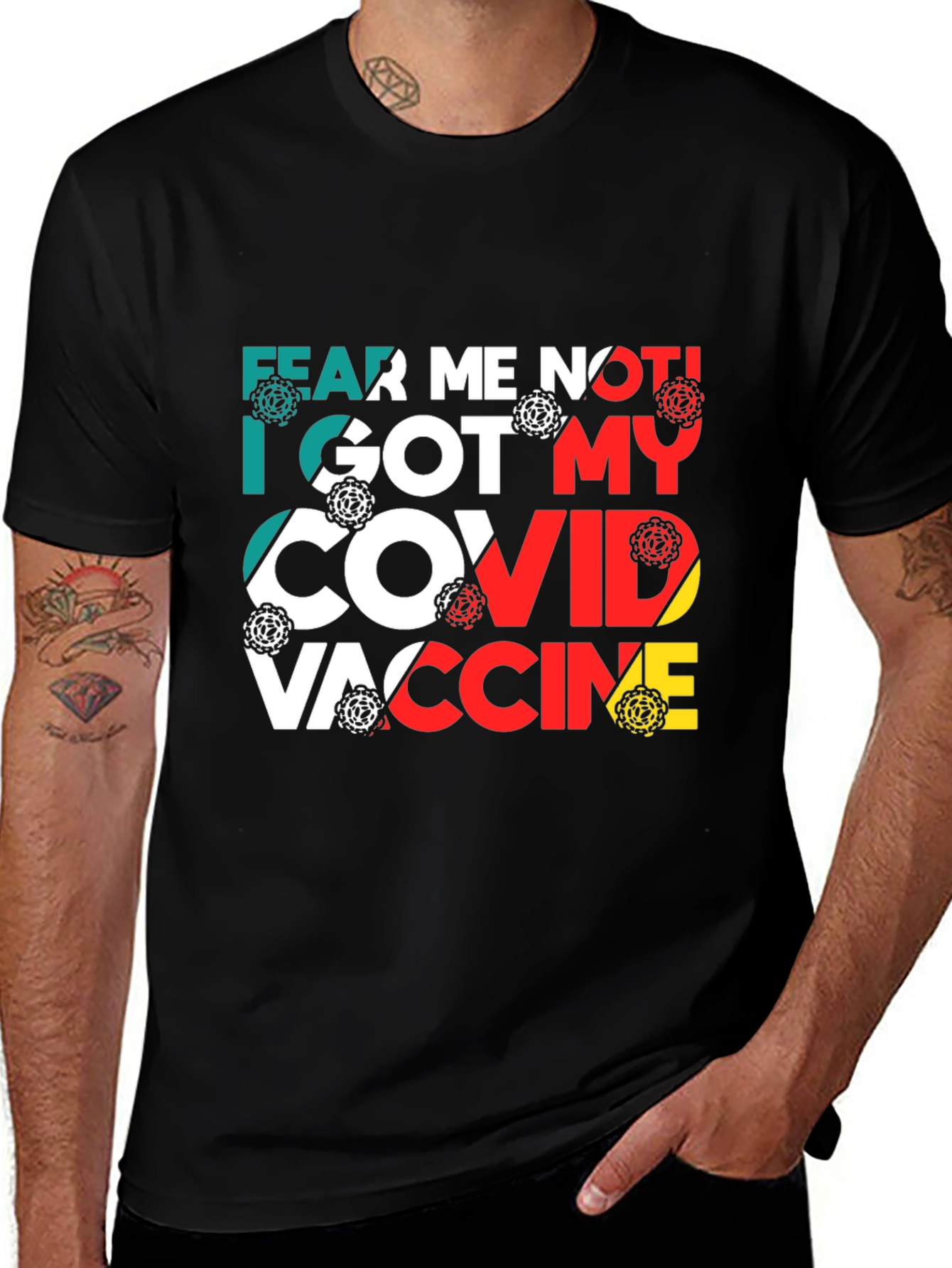 Variant 21 of Fear Me Not COVID Vaccine T-Shirt