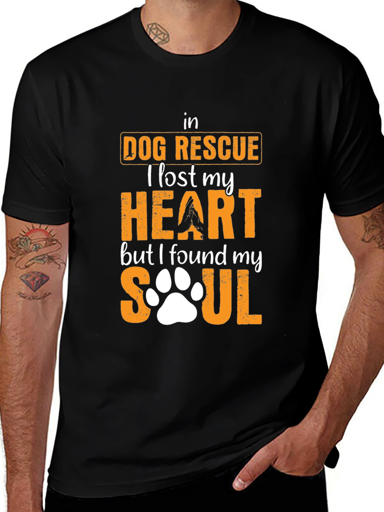 Dog Rescue Heart & Soul Tee