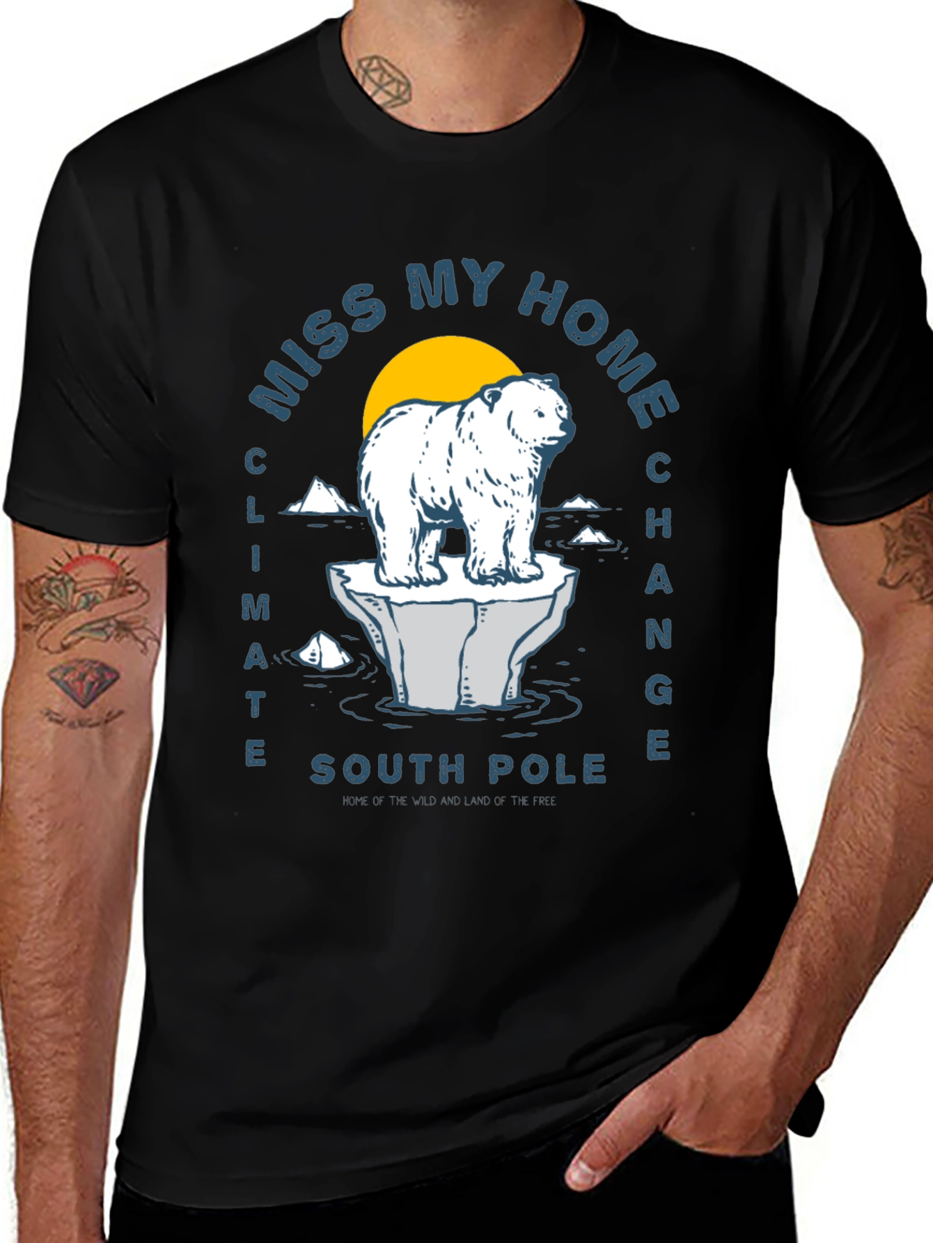Variant 21 of Climate Change T-Shirt: Save the South Pole