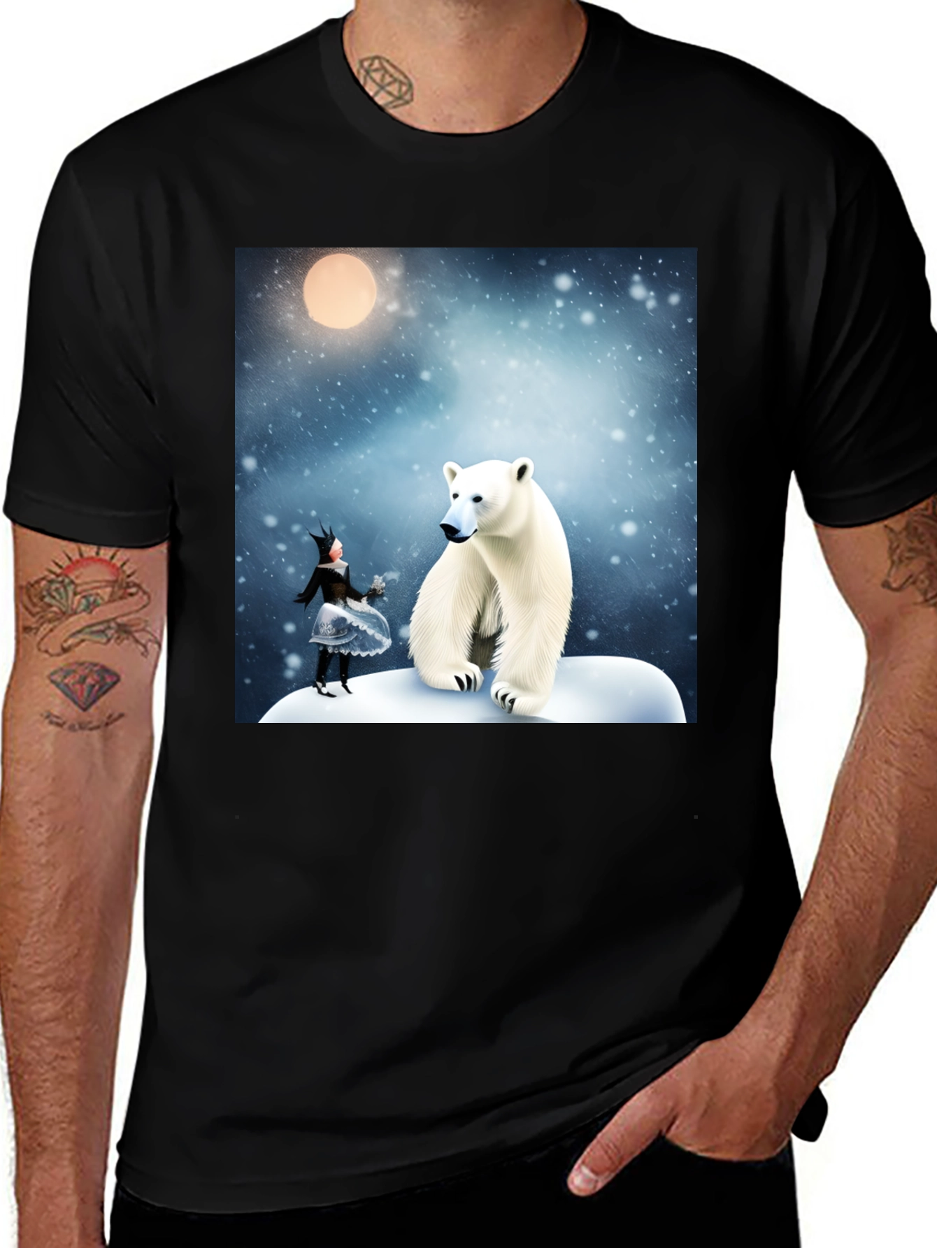 Variant 14 of Winter Wonderland Polar Bear Graphic Tee