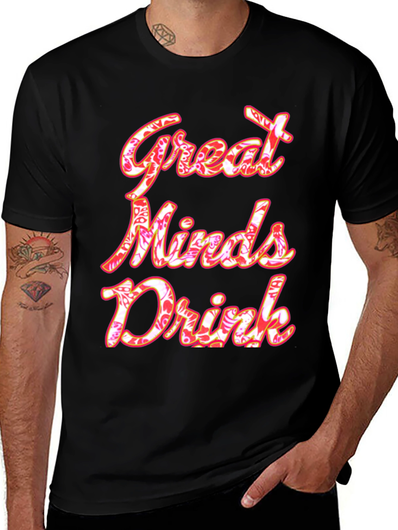 Variant 10 of Great Minds Drink Graphic Tee