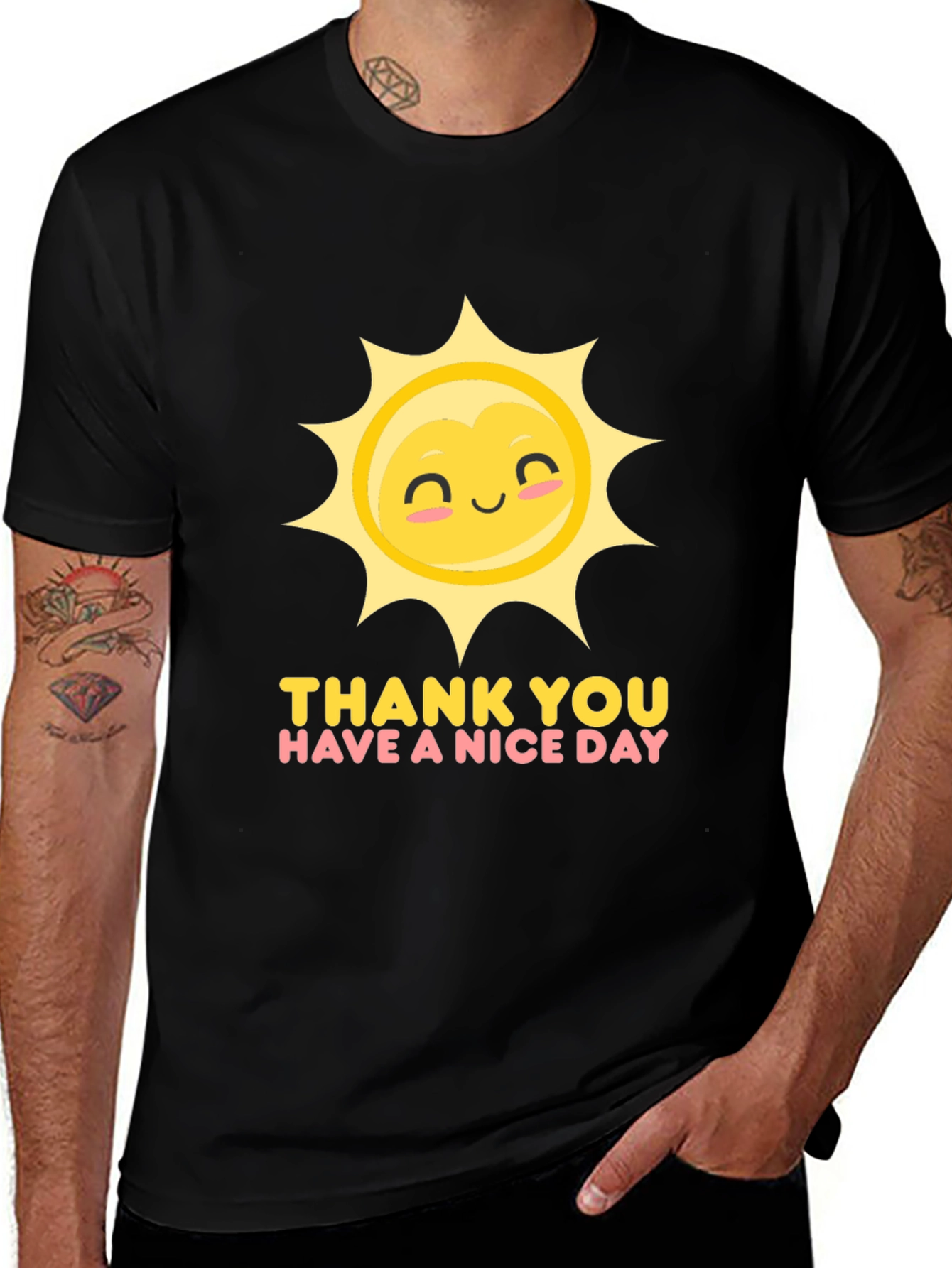 Variant 23 of Sunshine Graphic Tee - Have a Nice Day