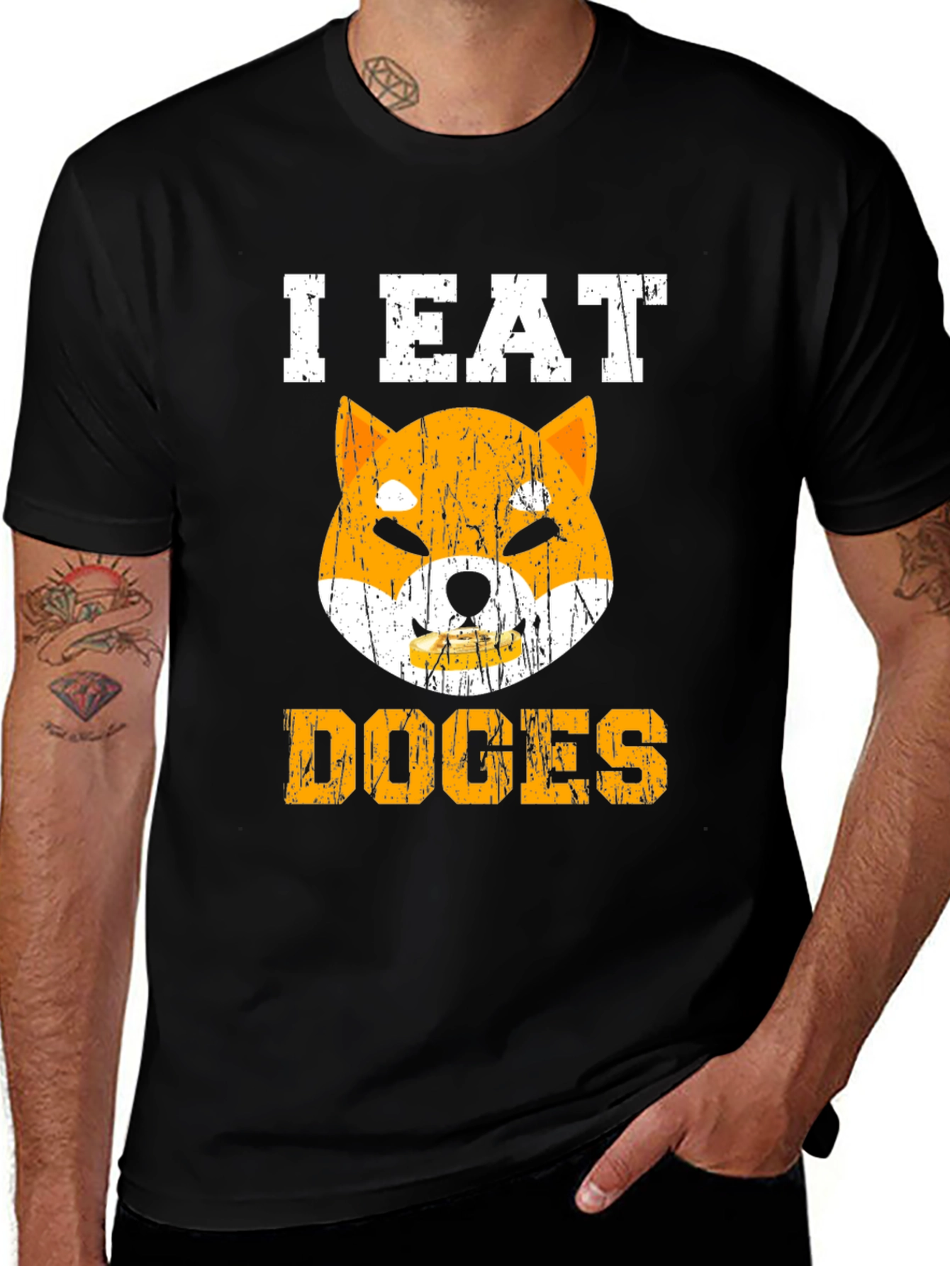 Variant 10 of I Eat Doges Graphic Tee - Meme Shirt