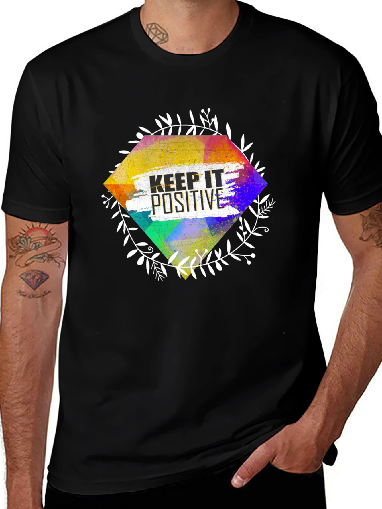 Variant 2 of Keep It Positive Graphic Tee - Stylish Casual Wear