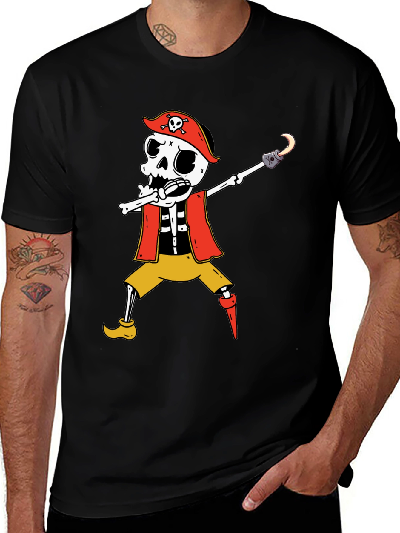 Variant 29 of Pirate Skeleton Graphic T-Shirt