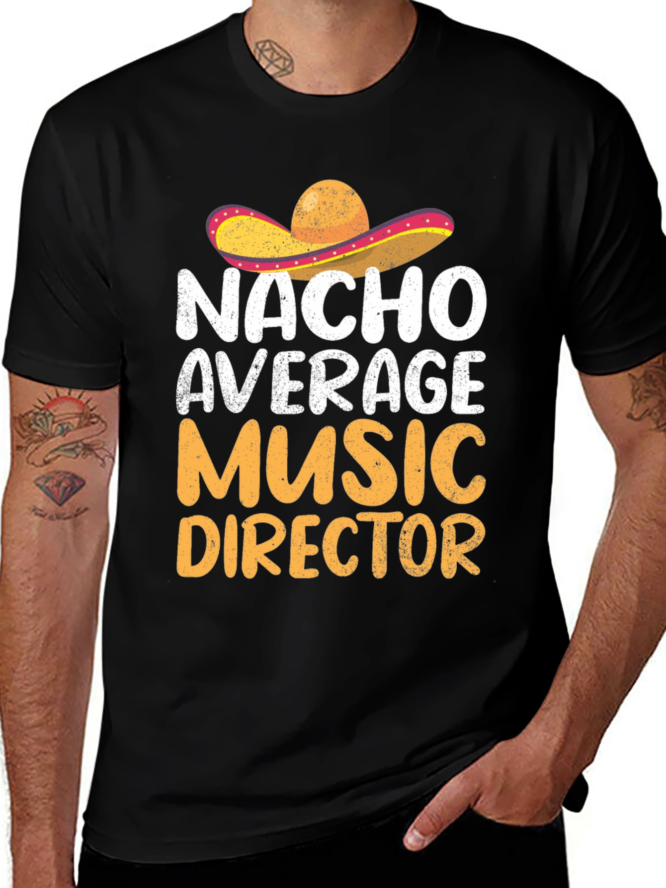 Variant 11 of Nacho Average Music Director T-Shirt, Fun Fiesta Design