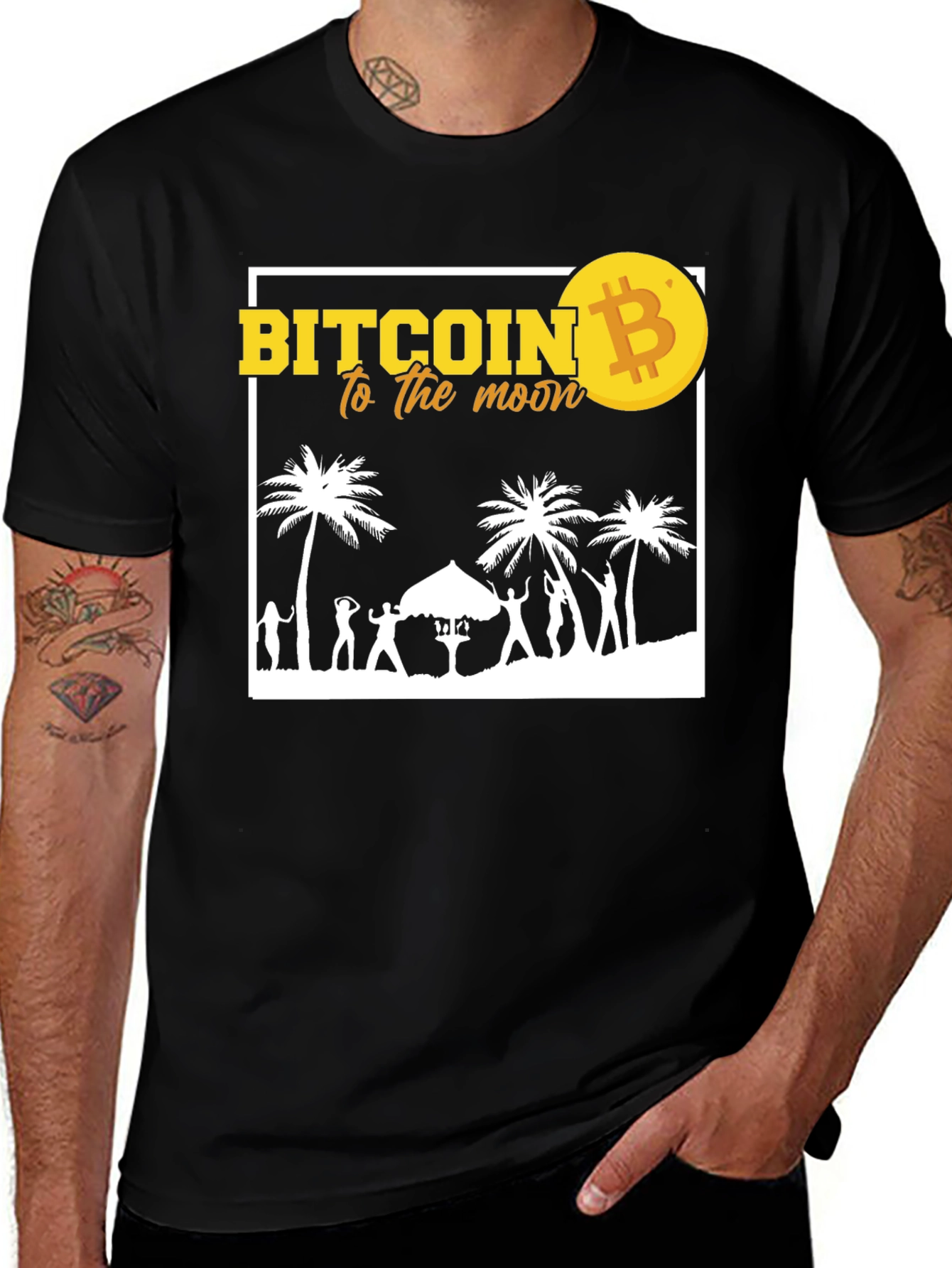 Bitcoin to the Moon T-Shirt - Crypto Party Tee