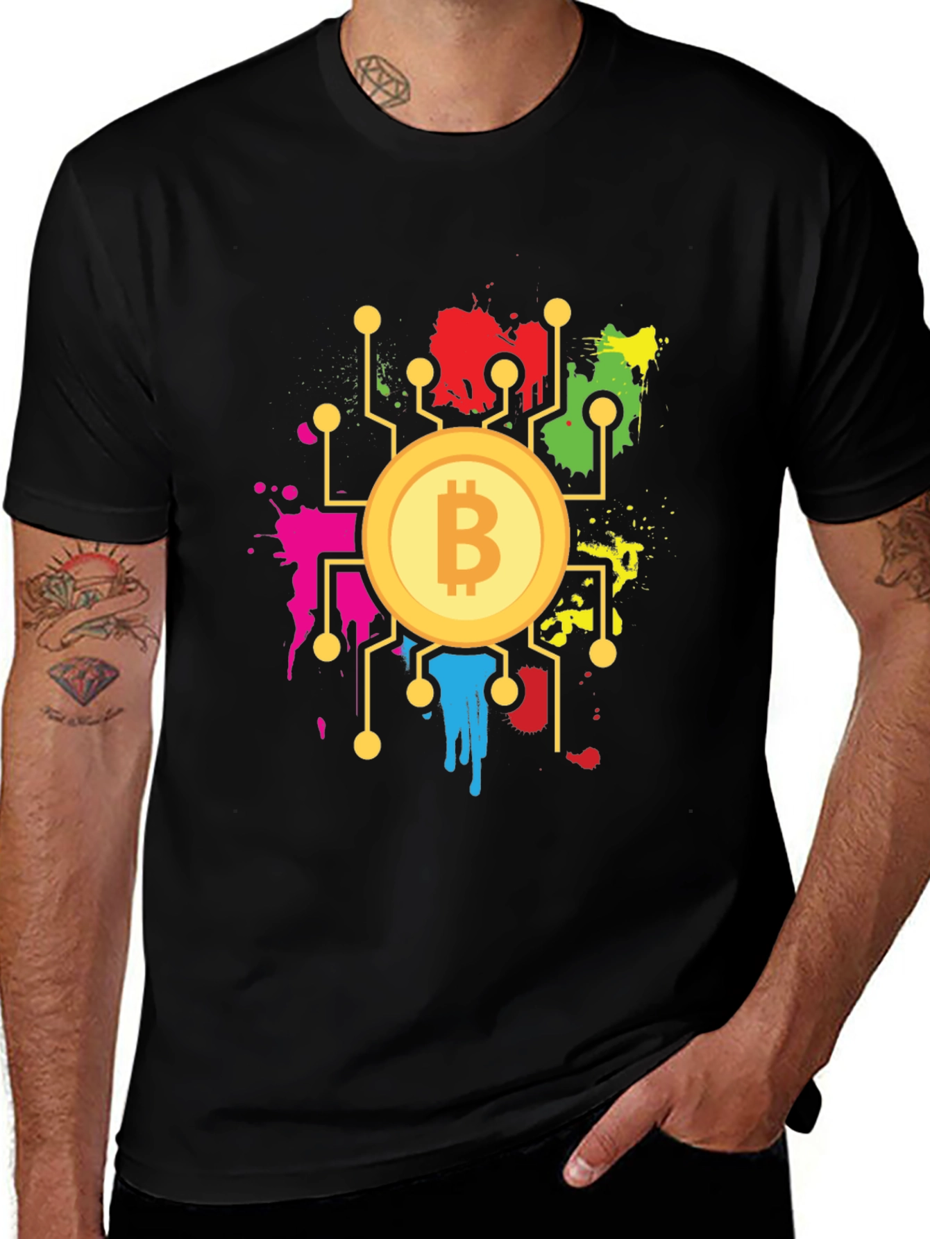 Bitcoin Circuit T-Shirt - Crypto Style