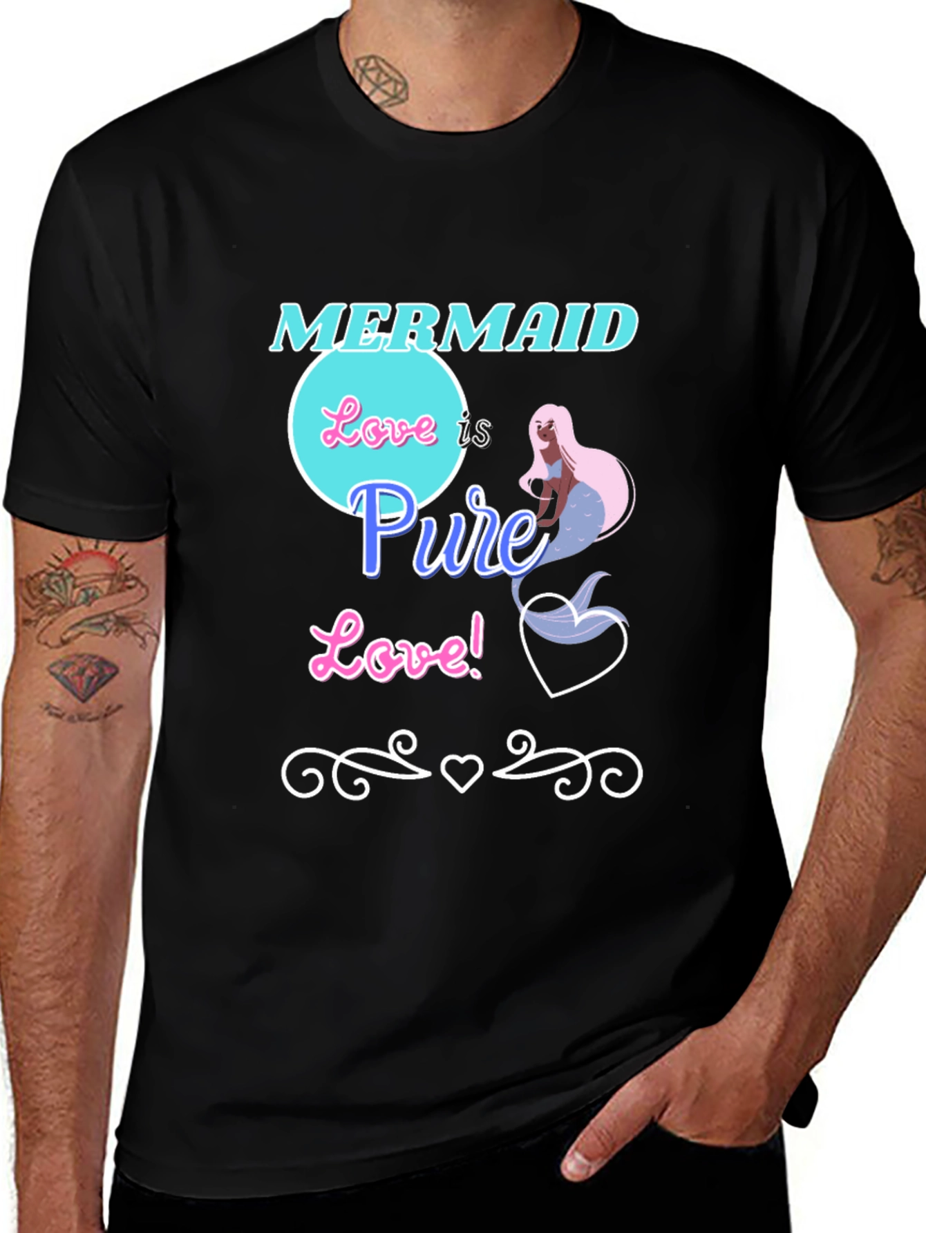 Variant 30 of Mermaid Love is Pure Love Graphic Tee