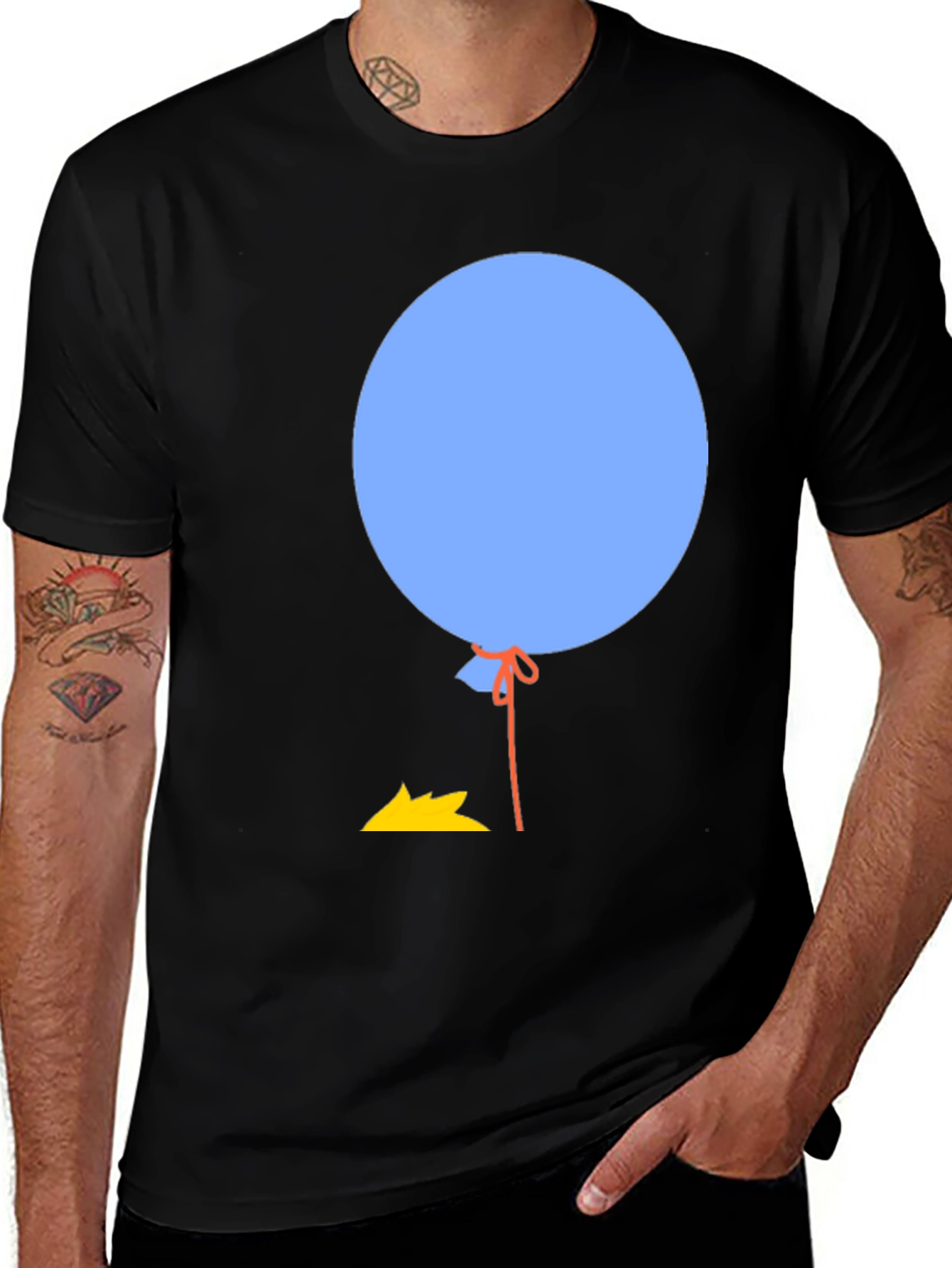 Variant 23 of Balloon Graphic Tee - Casual Style