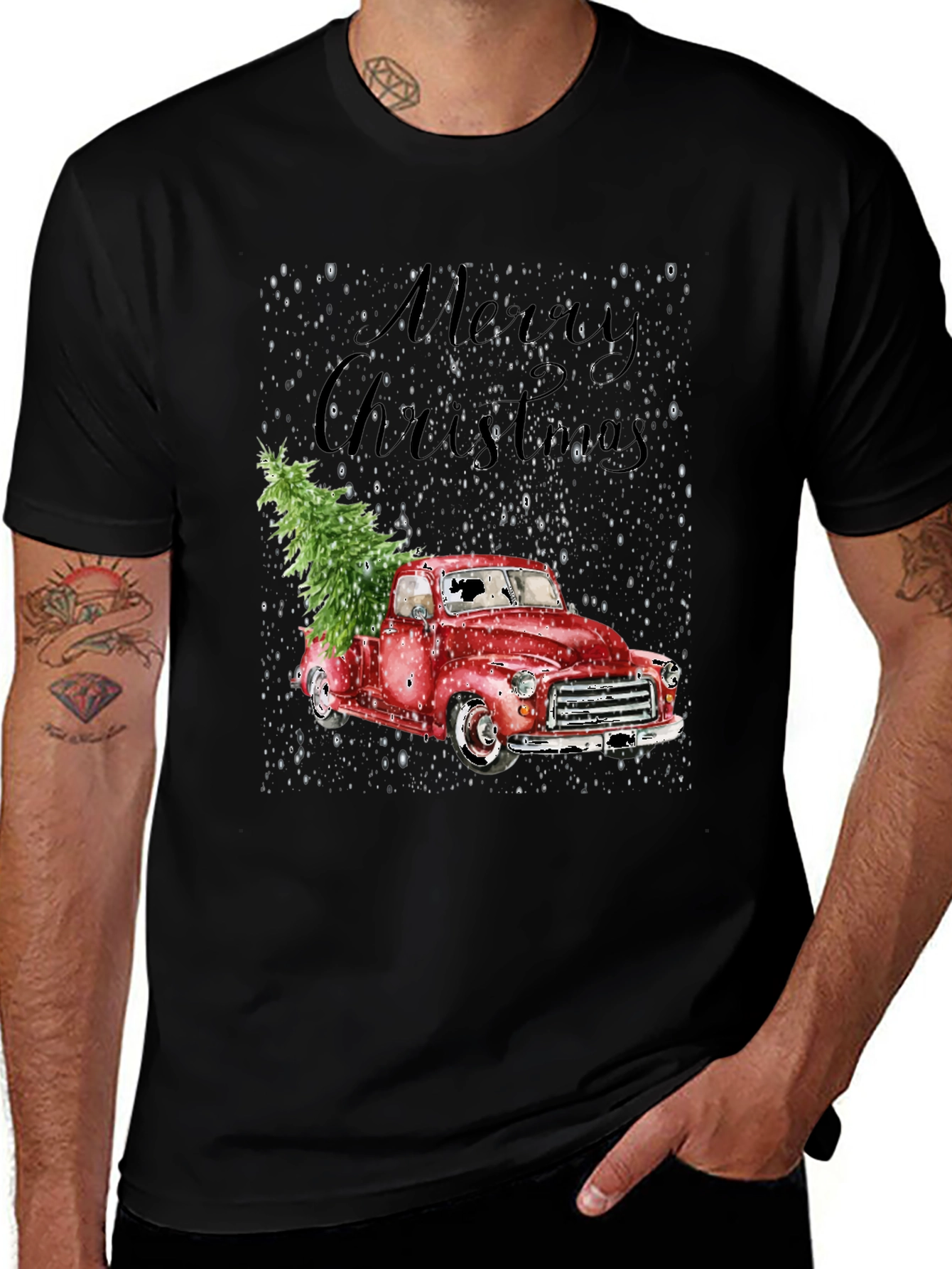 Variant 12 of Vintage Christmas Truck T-Shirt