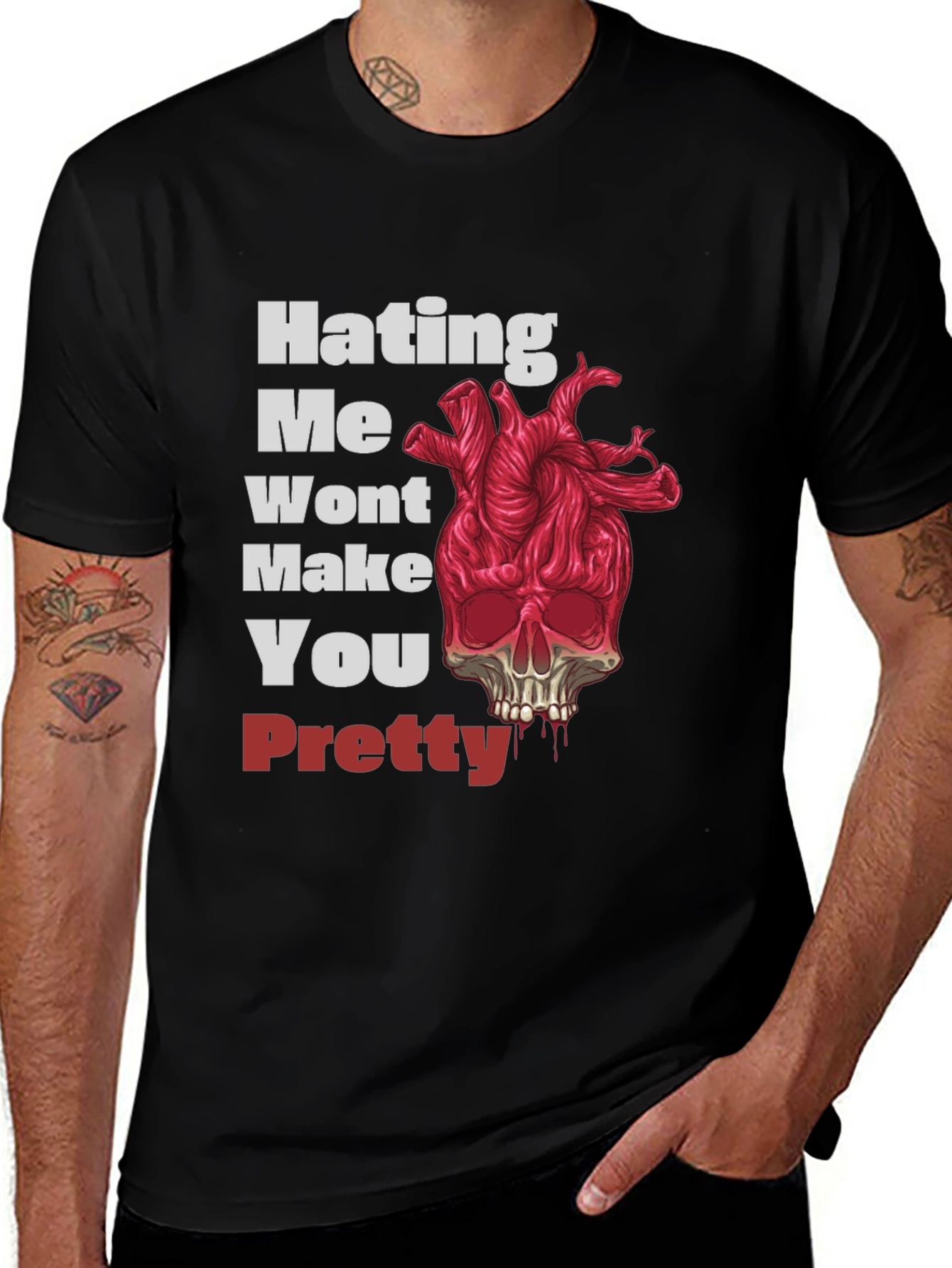 Variant 16 of Hating Me Won't Make You Pretty Graphic Tee