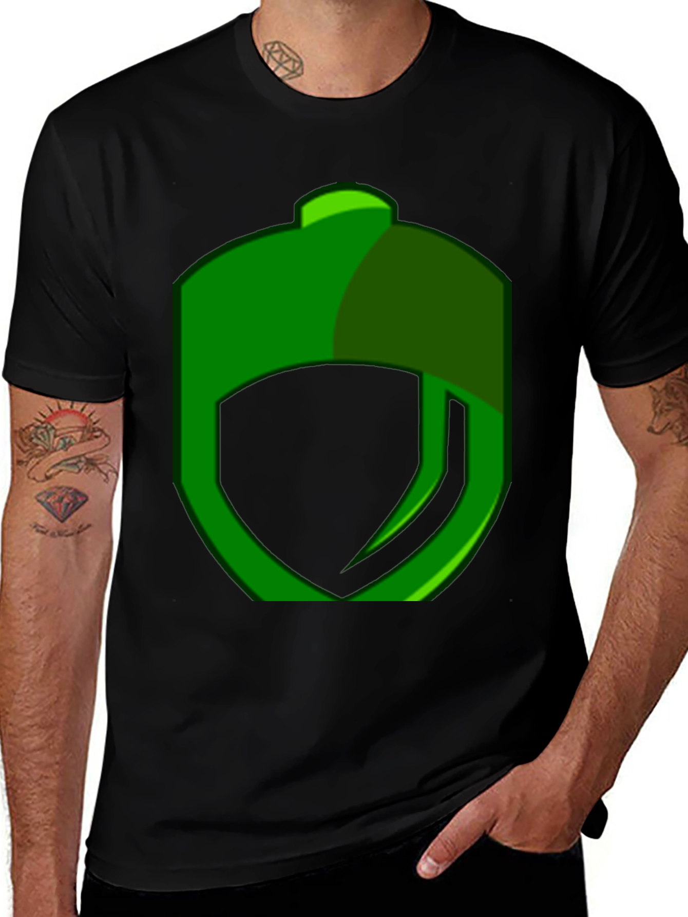 Variant 7 of Green Logo Graphic T-Shirt