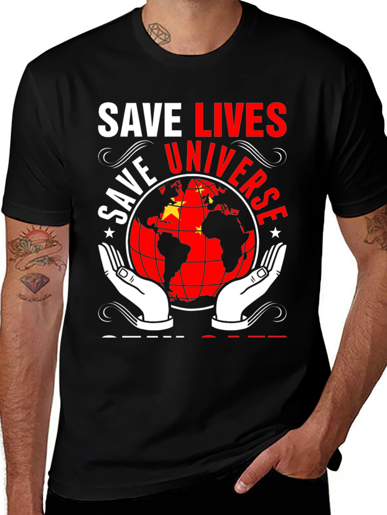 Variant 20 of Save Lives Universe Graphic Tee