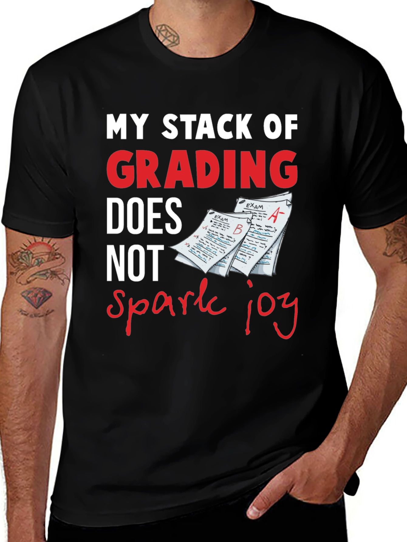 Grading Spark Joy T-Shirt for Teachers