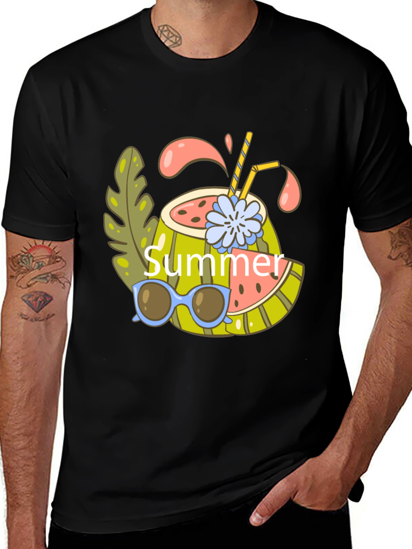 Summer Graphic T-Shirt - Cool Tropical Design