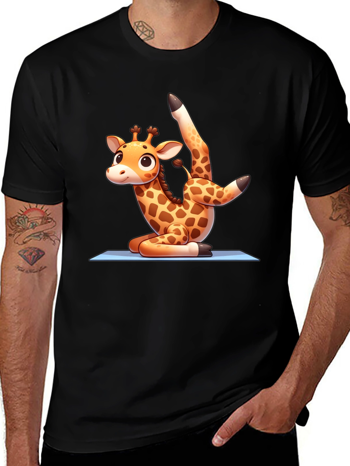 Variant 19 of Yoga Giraffe T-Shirt