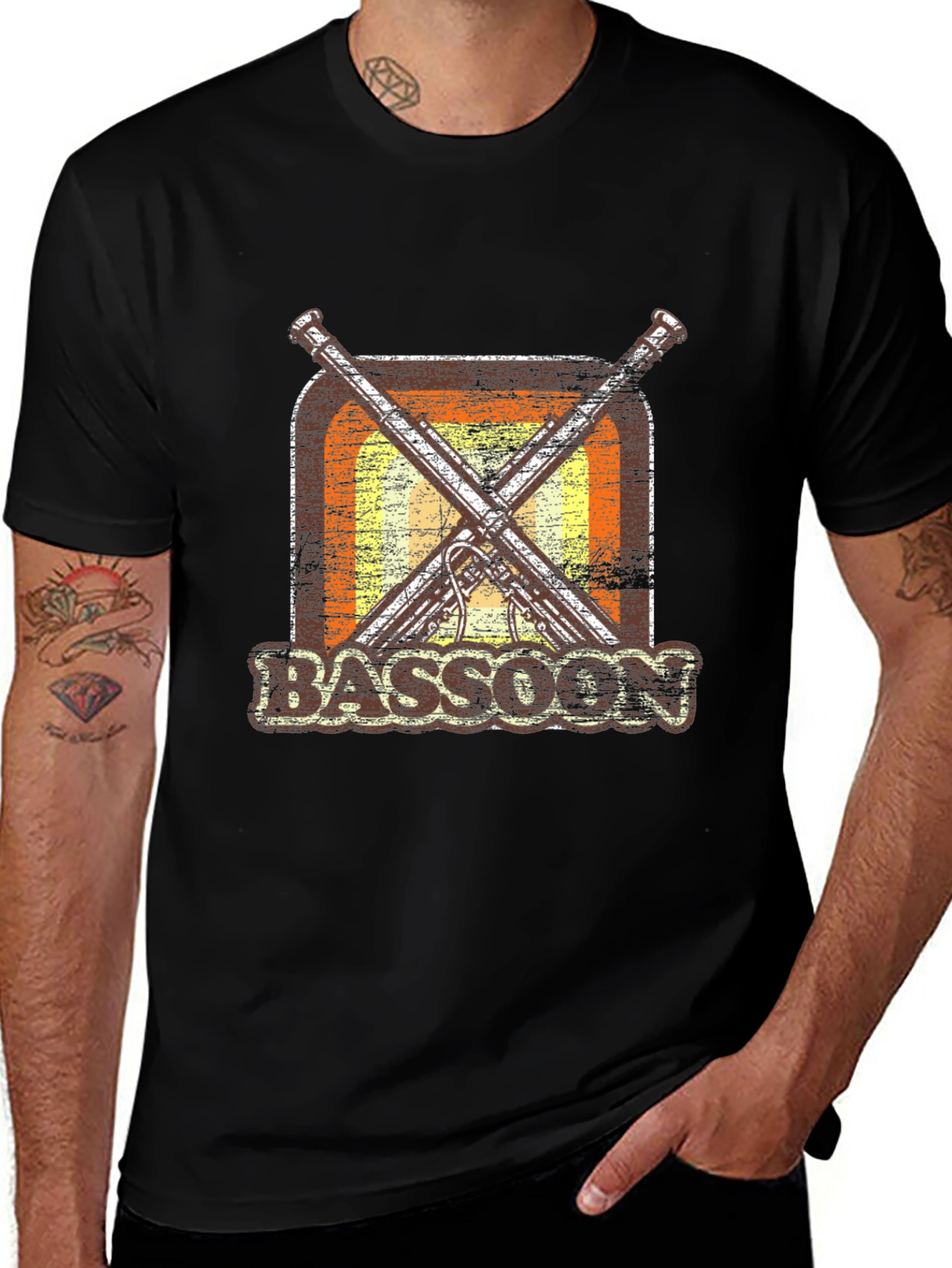 Variant 28 of Retro Bassoon T-Shirt - Music Lover Gift