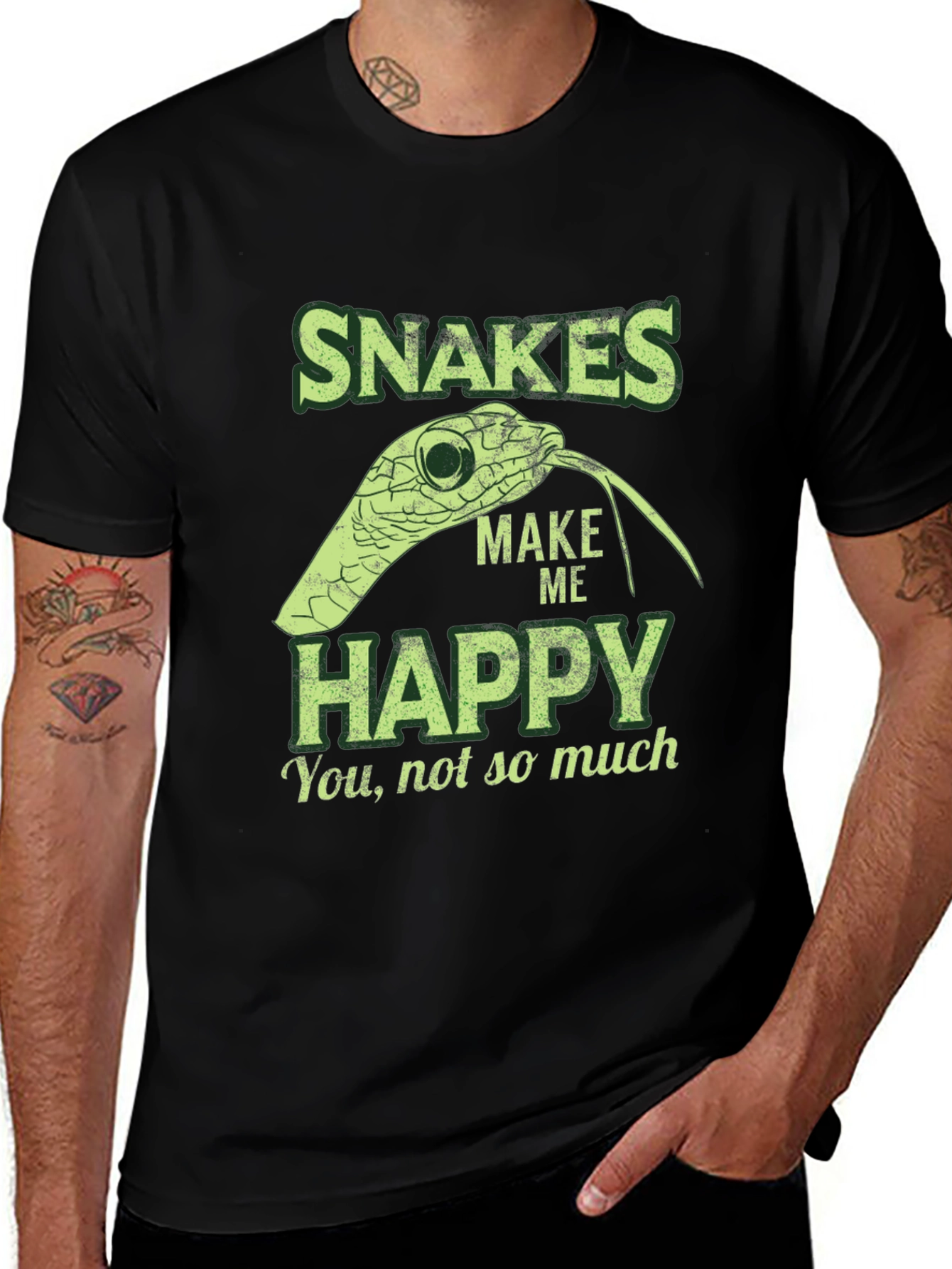 Variant 9 of Snakes Make Me Happy Graphic T-Shirt
