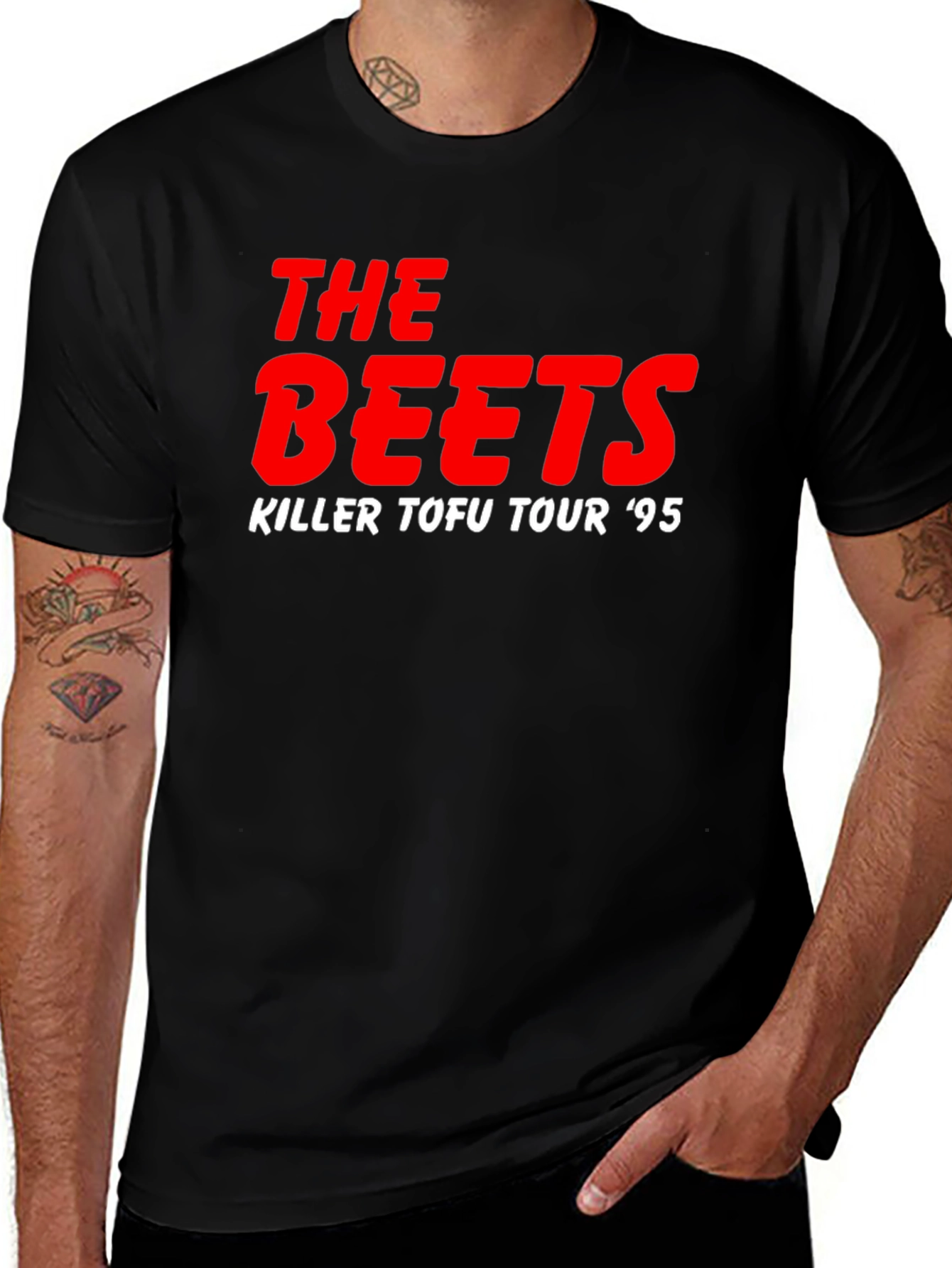 The Beets Killer Tofu Tour '95 Black T-Shirt