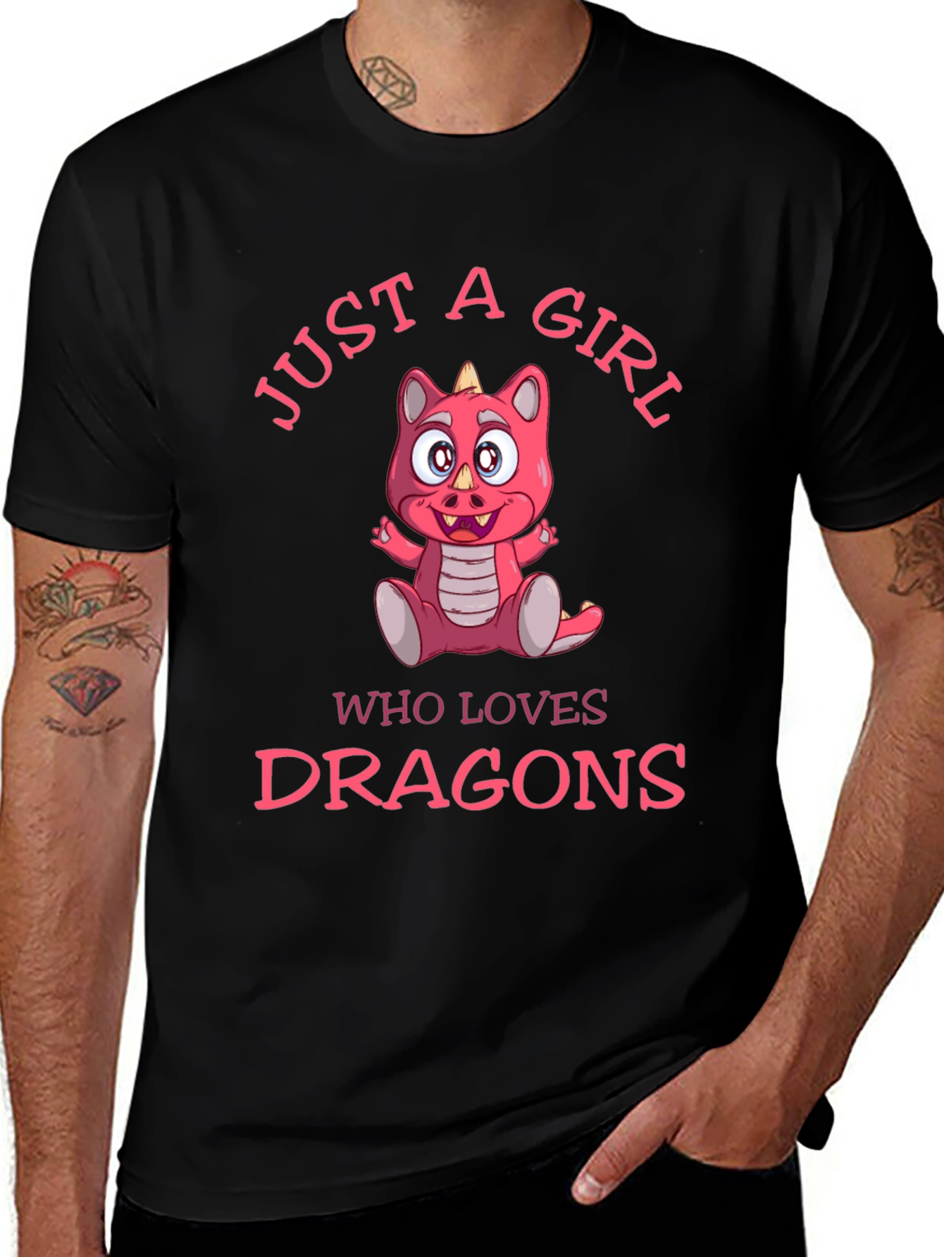 Variant 22 of Just a Girl Who Loves Dragons T-Shirt