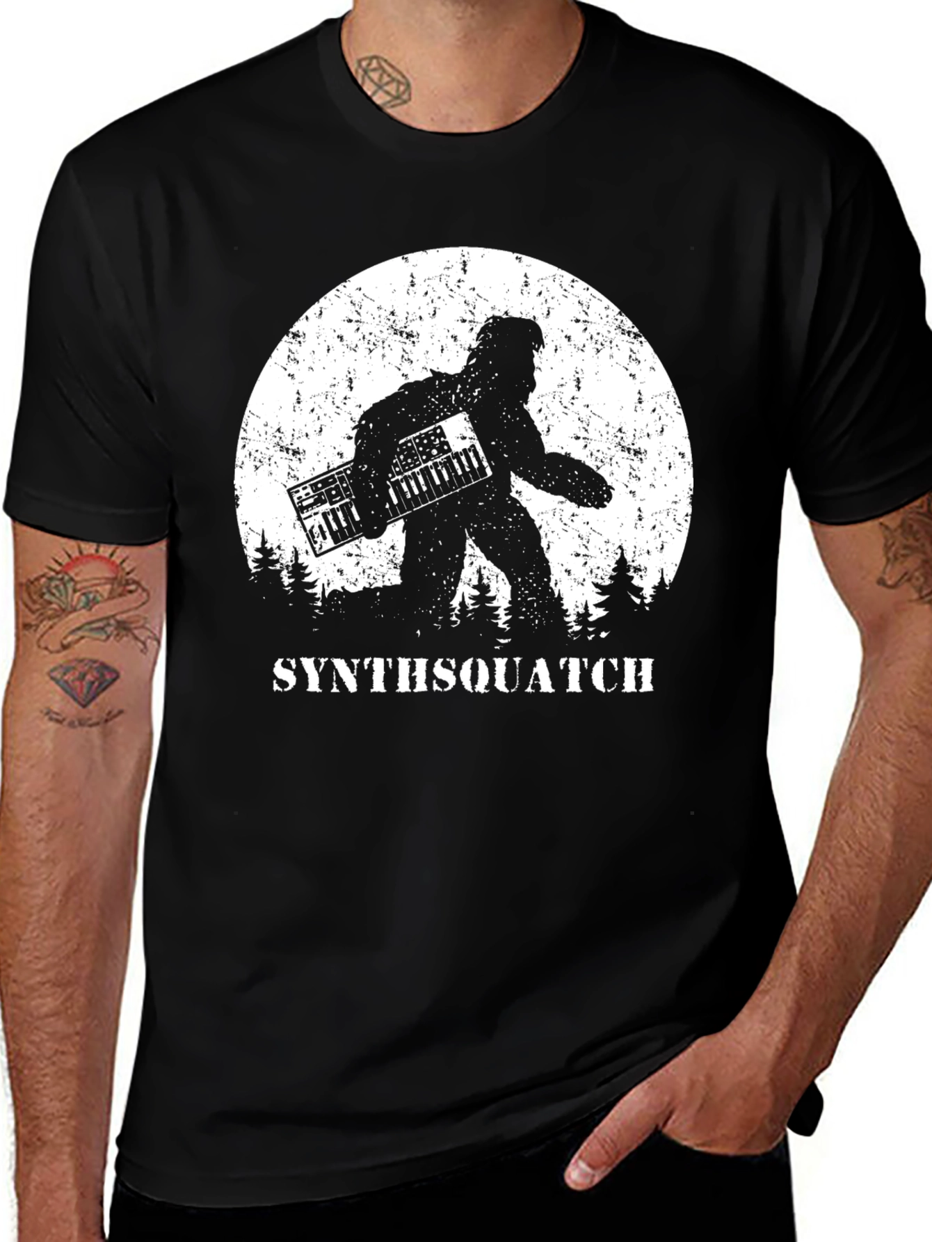 Synthsquatch T-Shirt - Bigfoot Synthesizer