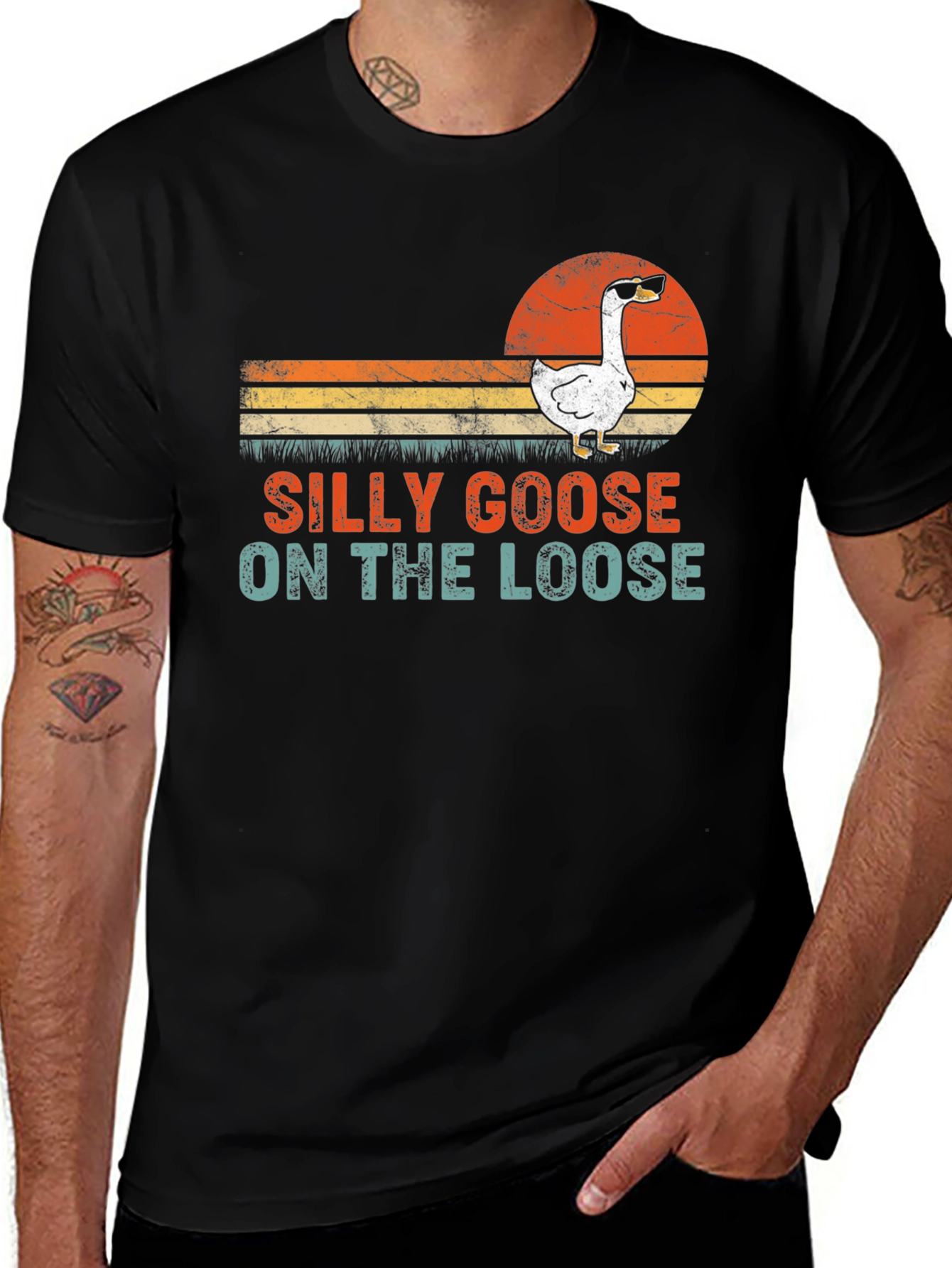 Variant 28 of Silly Goose On The Loose T-Shirt - Funny Graphic Tee