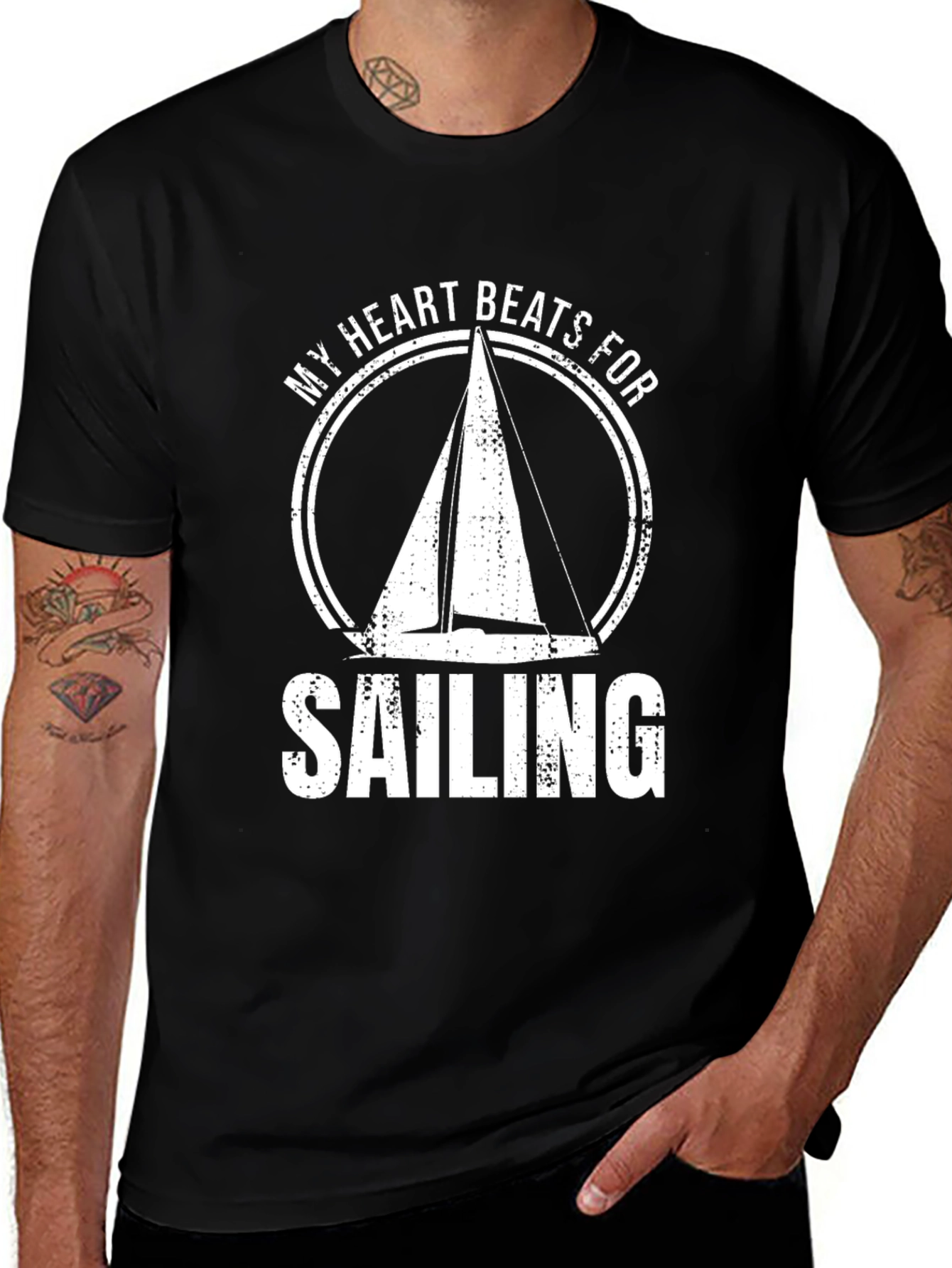 Variant 10 of Sailing Heartbeat Graphic T-Shirt