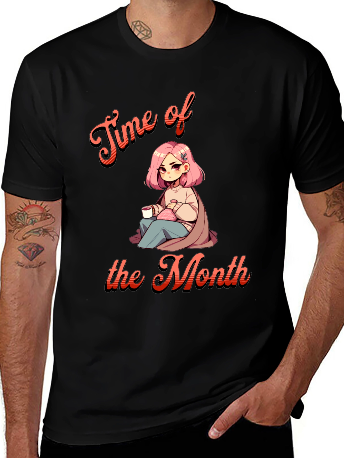 Time of the Month Graphic Tee - Comfort and Style