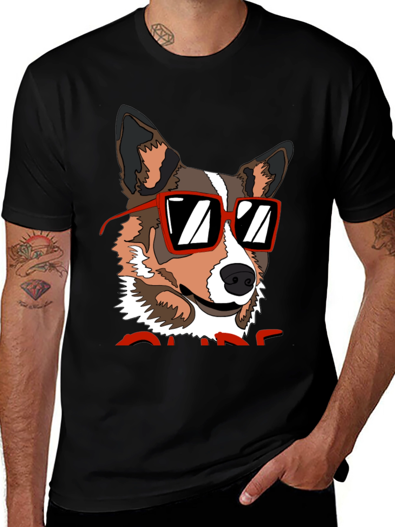 Variant 27 of Cool Corgi Graphic Tee - Stylish Dog Lover Shirt