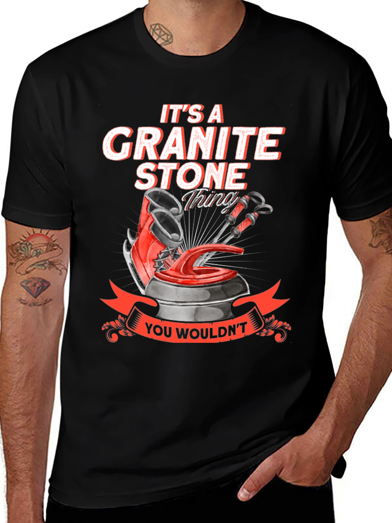 Granite Stone Curling T-Shirt