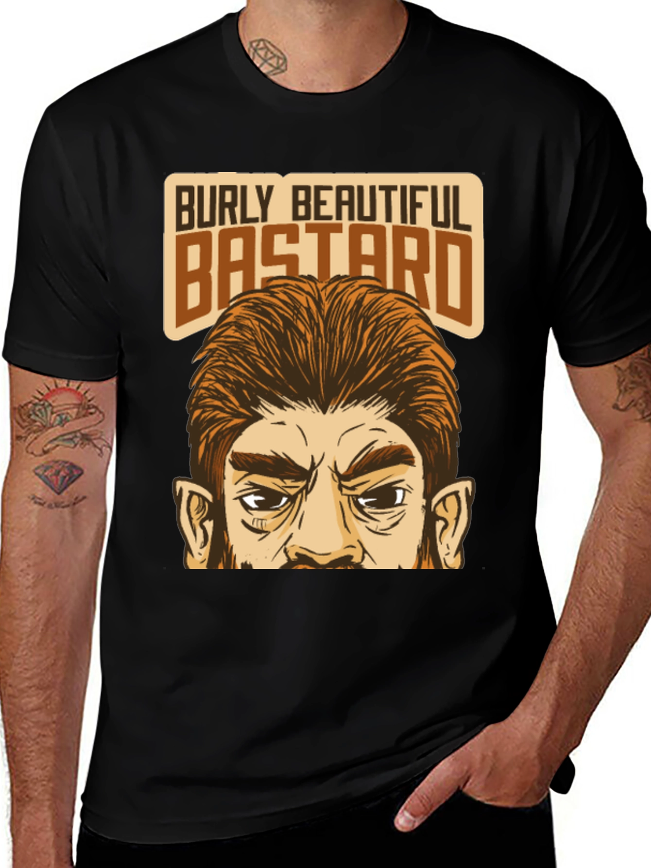Variant 9 of Burly Beautiful Bastard Graphic T-Shirt