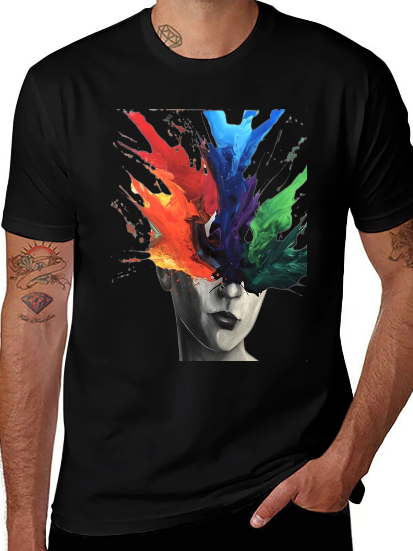 Variant 30 of Abstract Colorful Mind T-Shirt - Artistic Expression