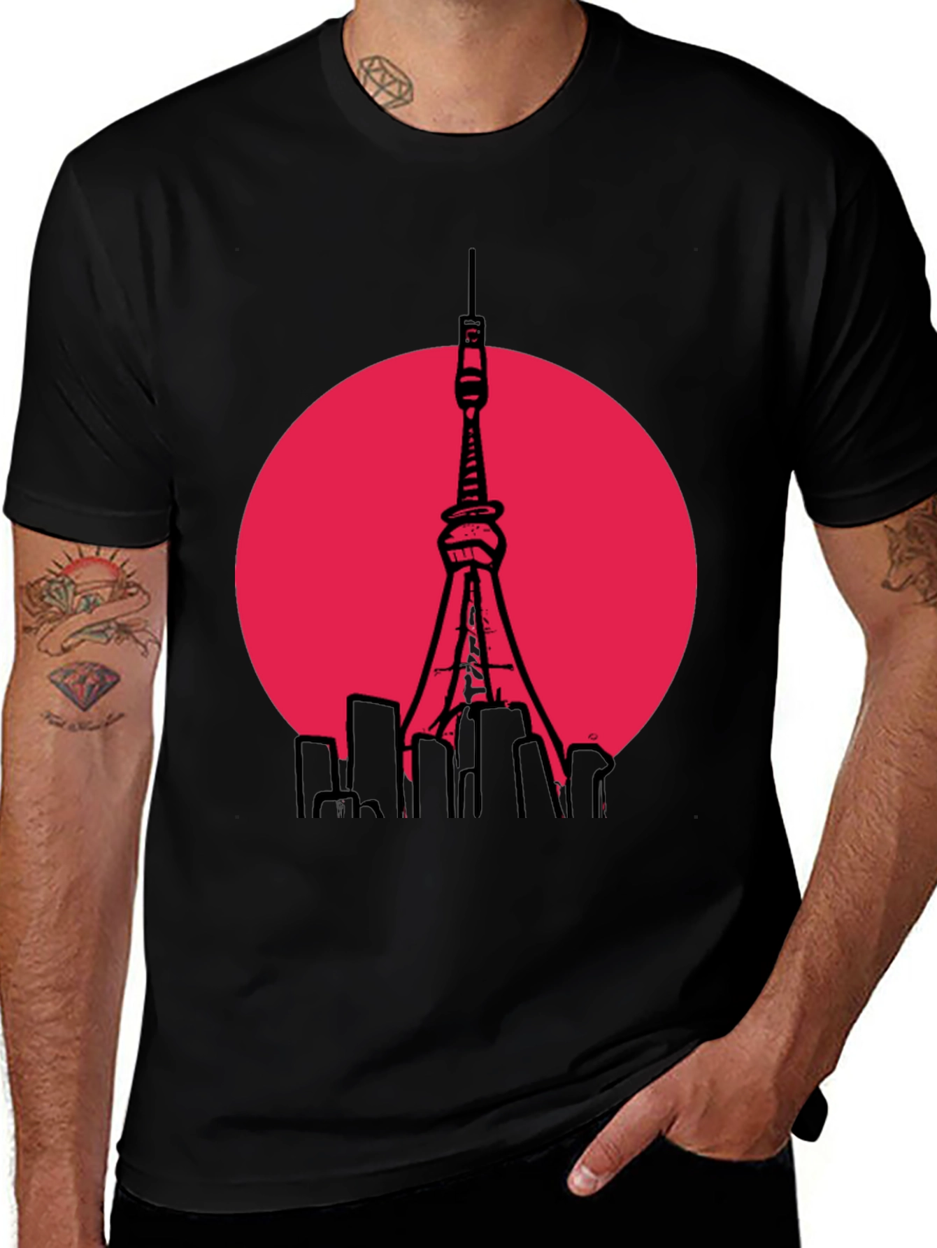 Variant 13 of Tokyo Tower Graphic T-Shirt - Trendy Cityscape Tee