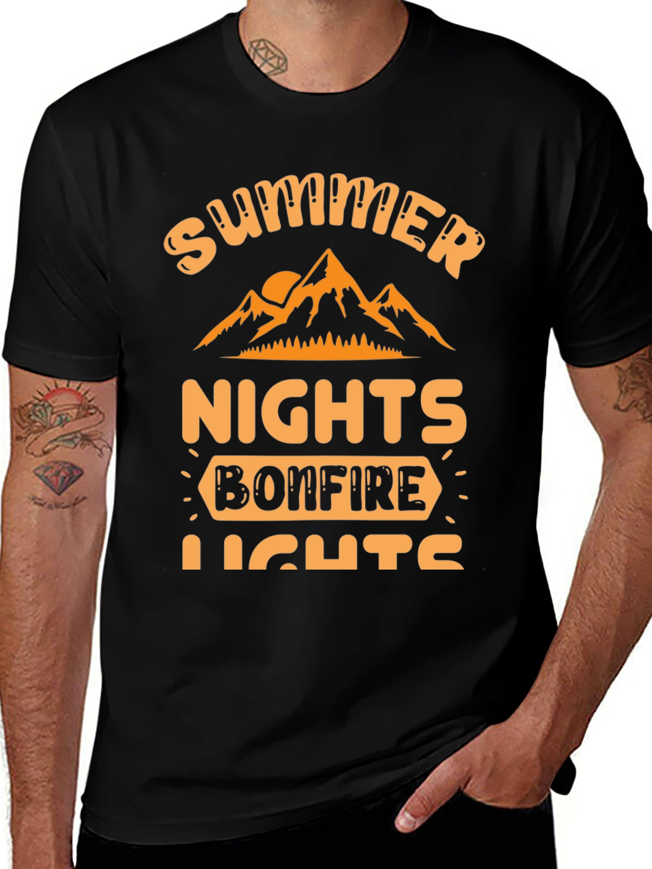Variant 12 of Summer Nights Bonfire Lights Graphic T-Shirt