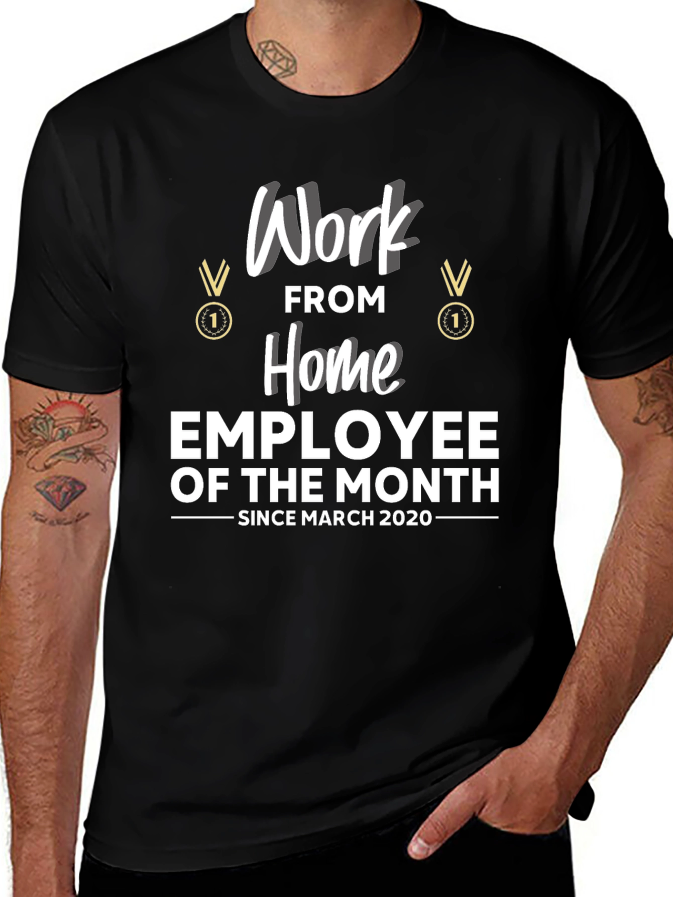 Variant 7 of Work From Home Employee of the Month T-Shirt