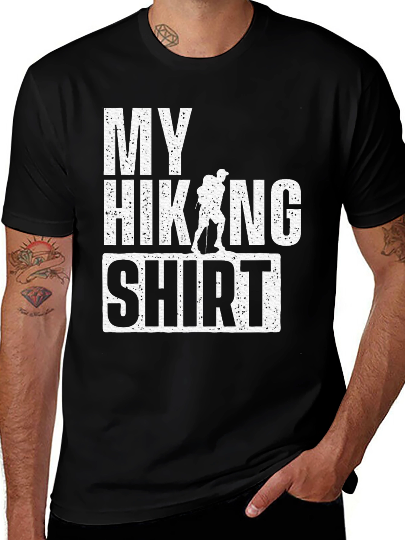 Variant 20 of My Hiking Shirt - Funny Hiker Tee