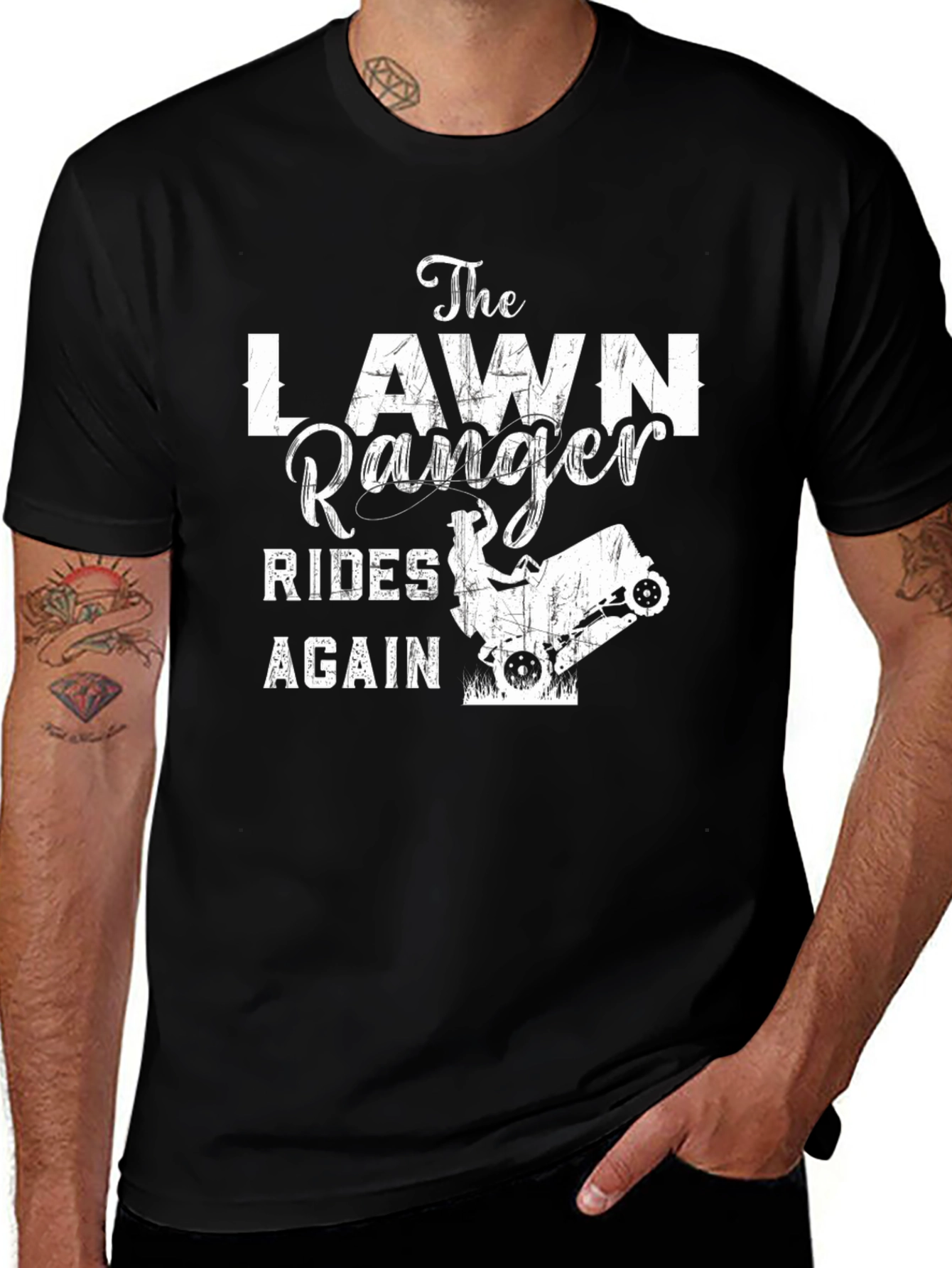 Variant 7 of The Lawn Ranger T-Shirt - Rides Again