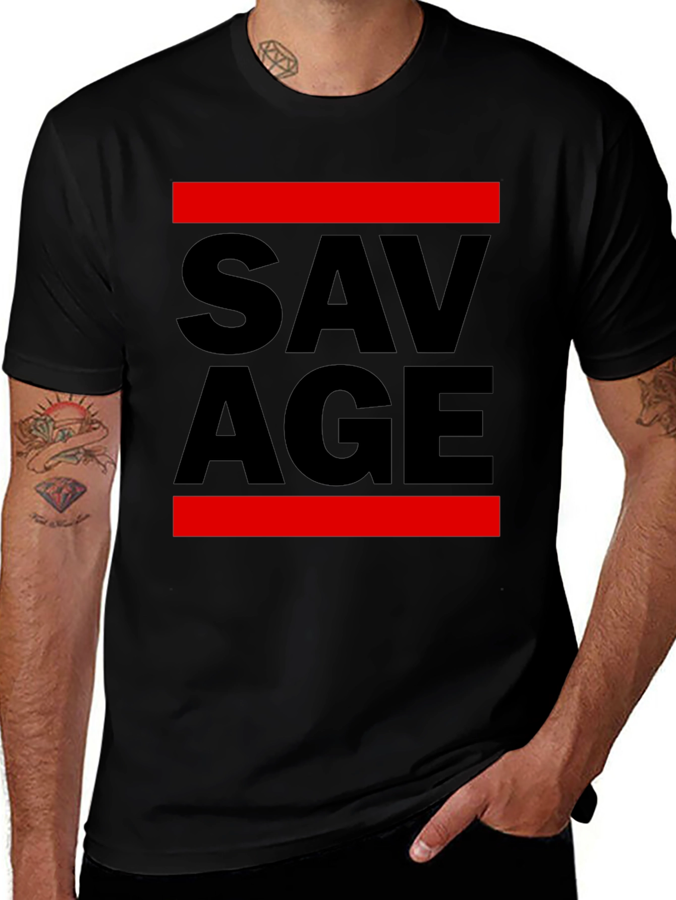 Variant 29 of Savage Graphic Tee - Bold Streetwear