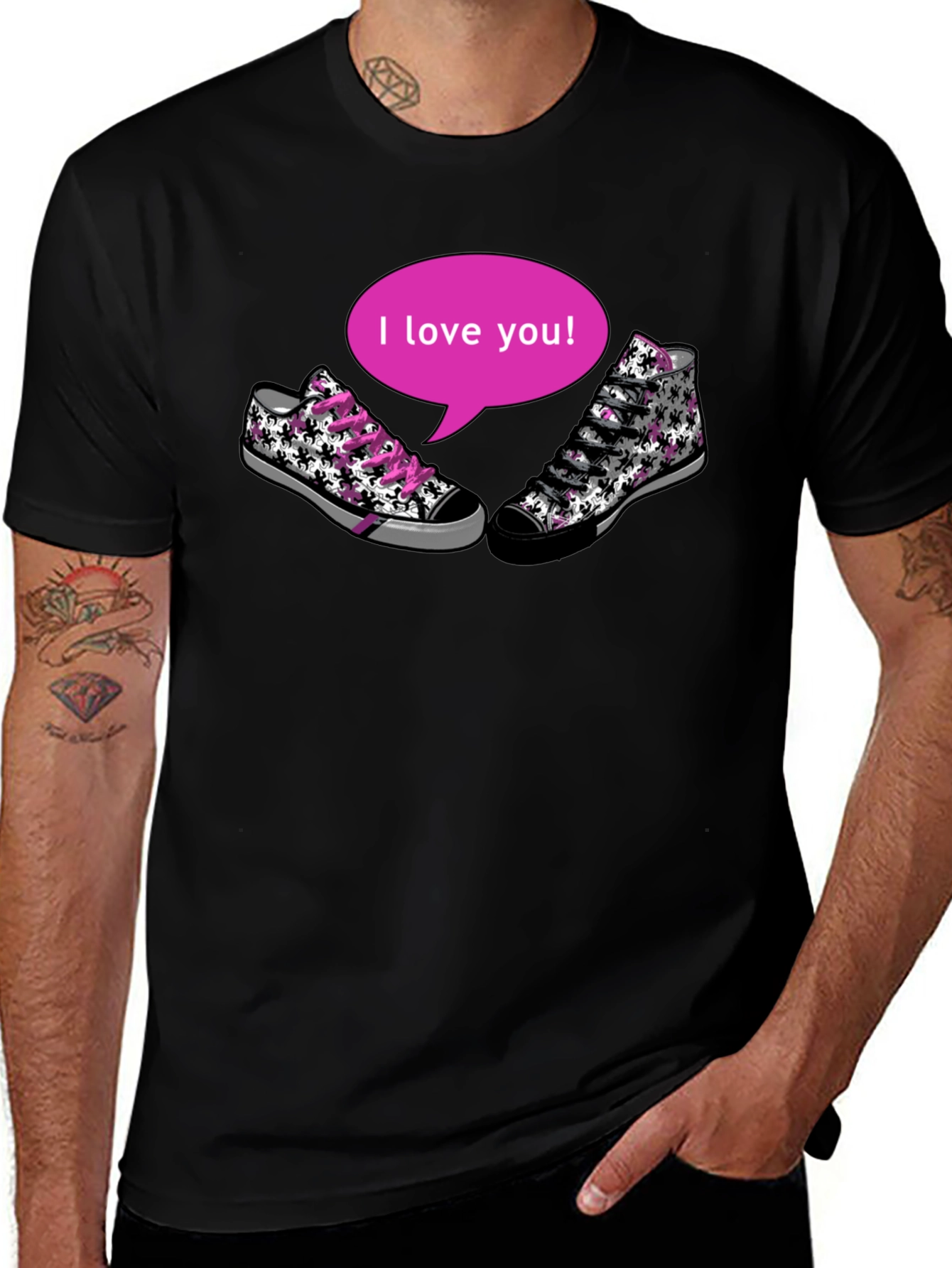 Variant 18 of I Love You Sneaker T-Shirt