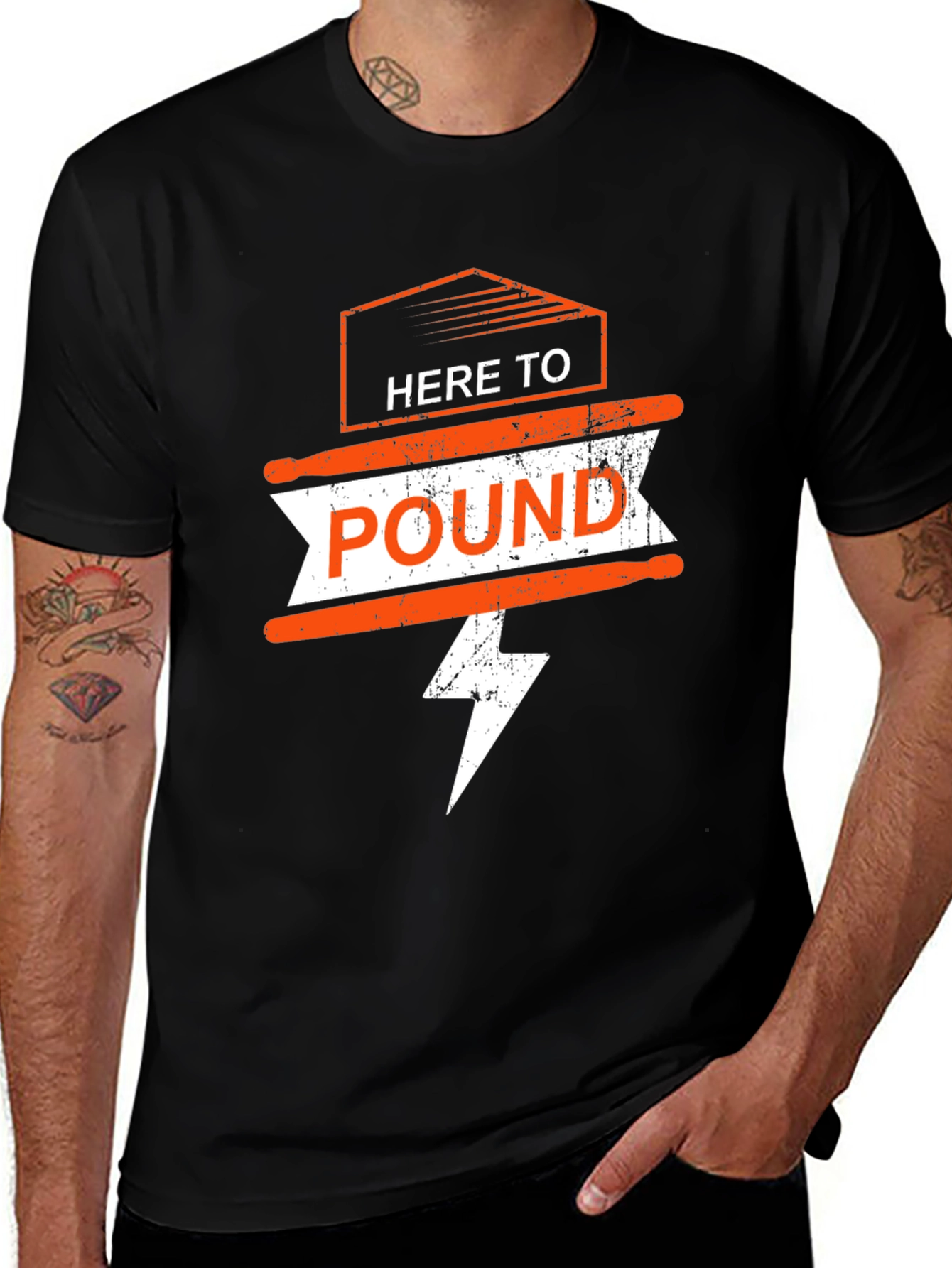 Variant 12 of Here To Pound T-Shirt - Black