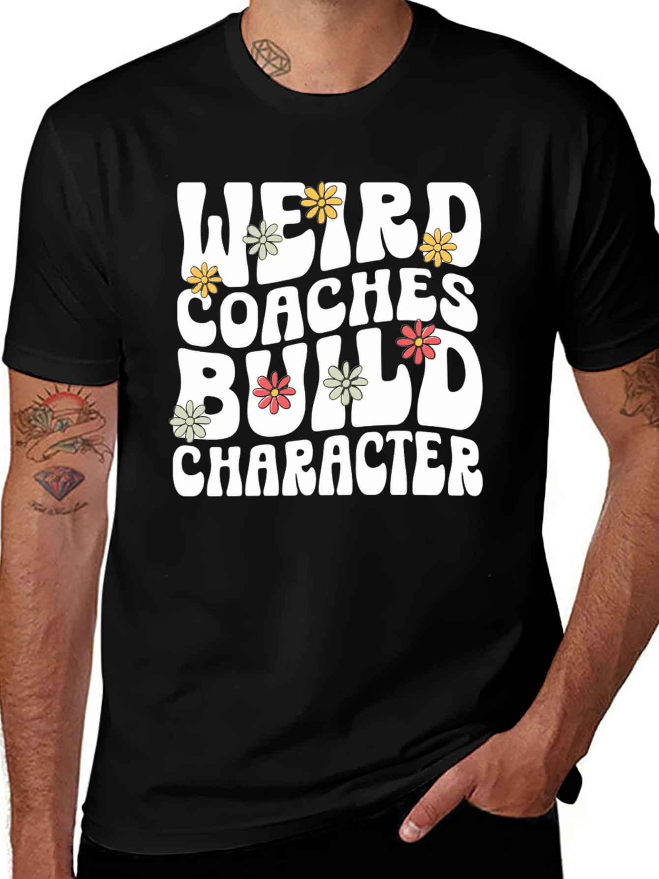 Weird Coaches Build Character Graphic Tee