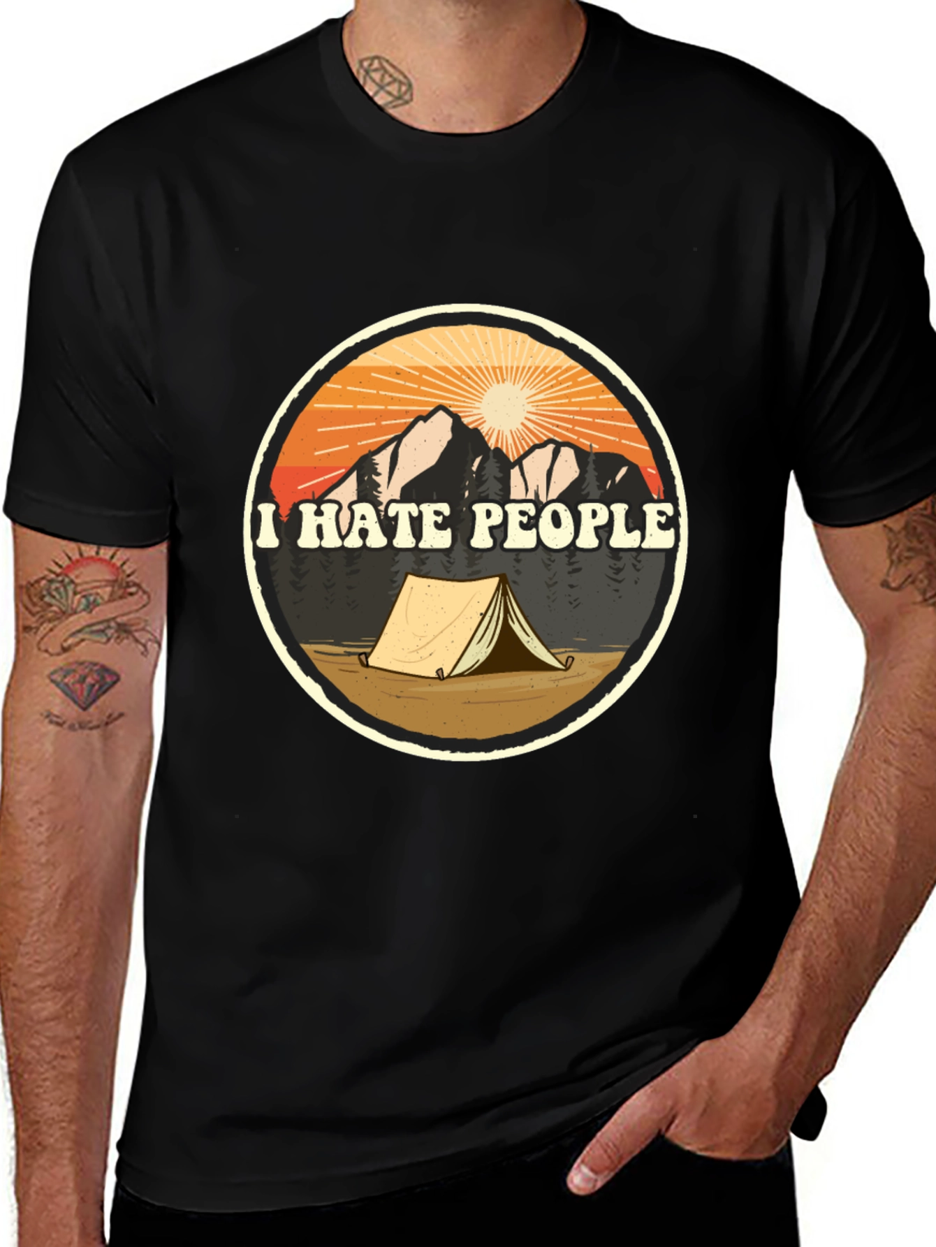 Variant 5 of I Hate People Camping T-Shirt