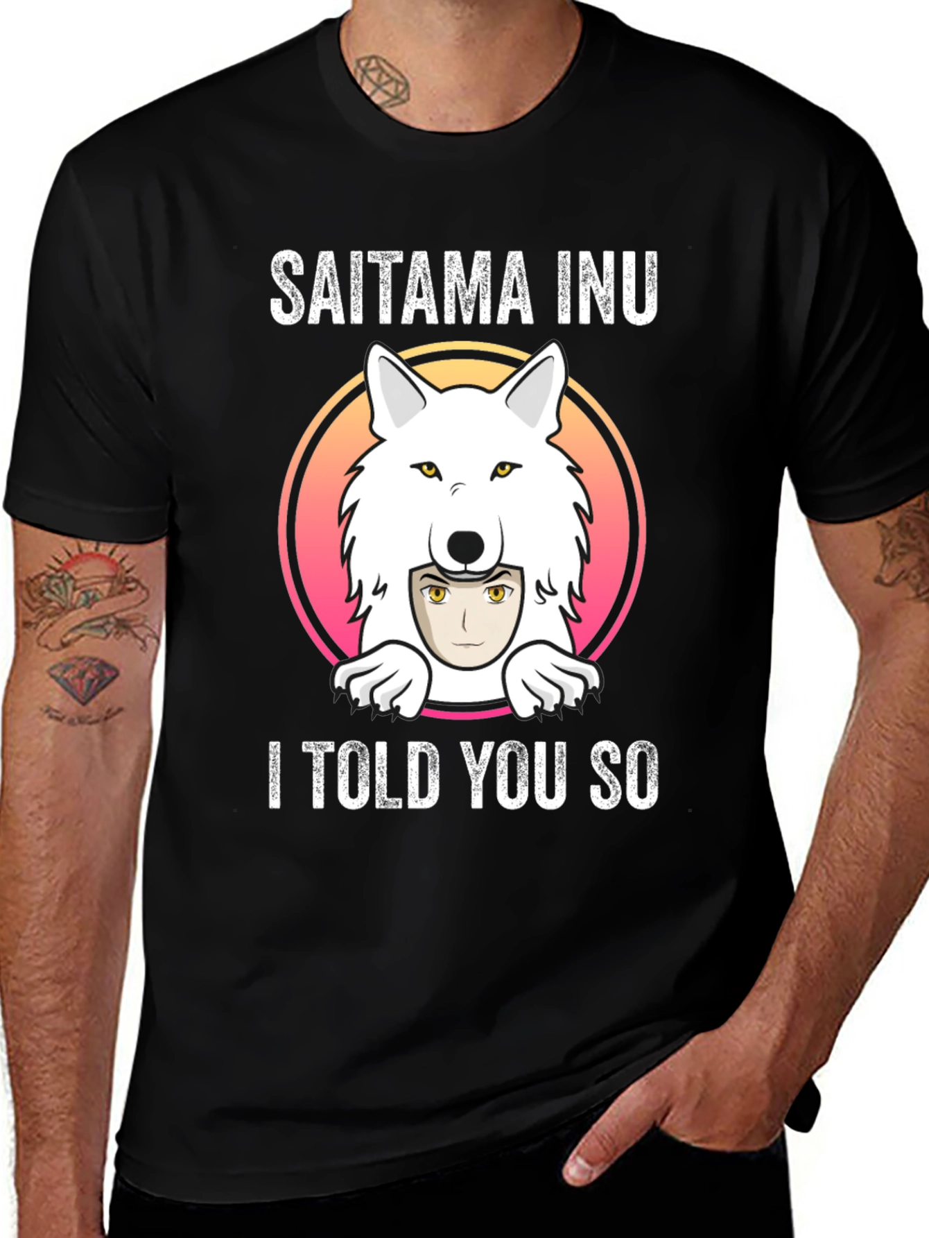 Variant 20 of Saitama Inu T-Shirt - 'I Told You So' Graphic Tee
